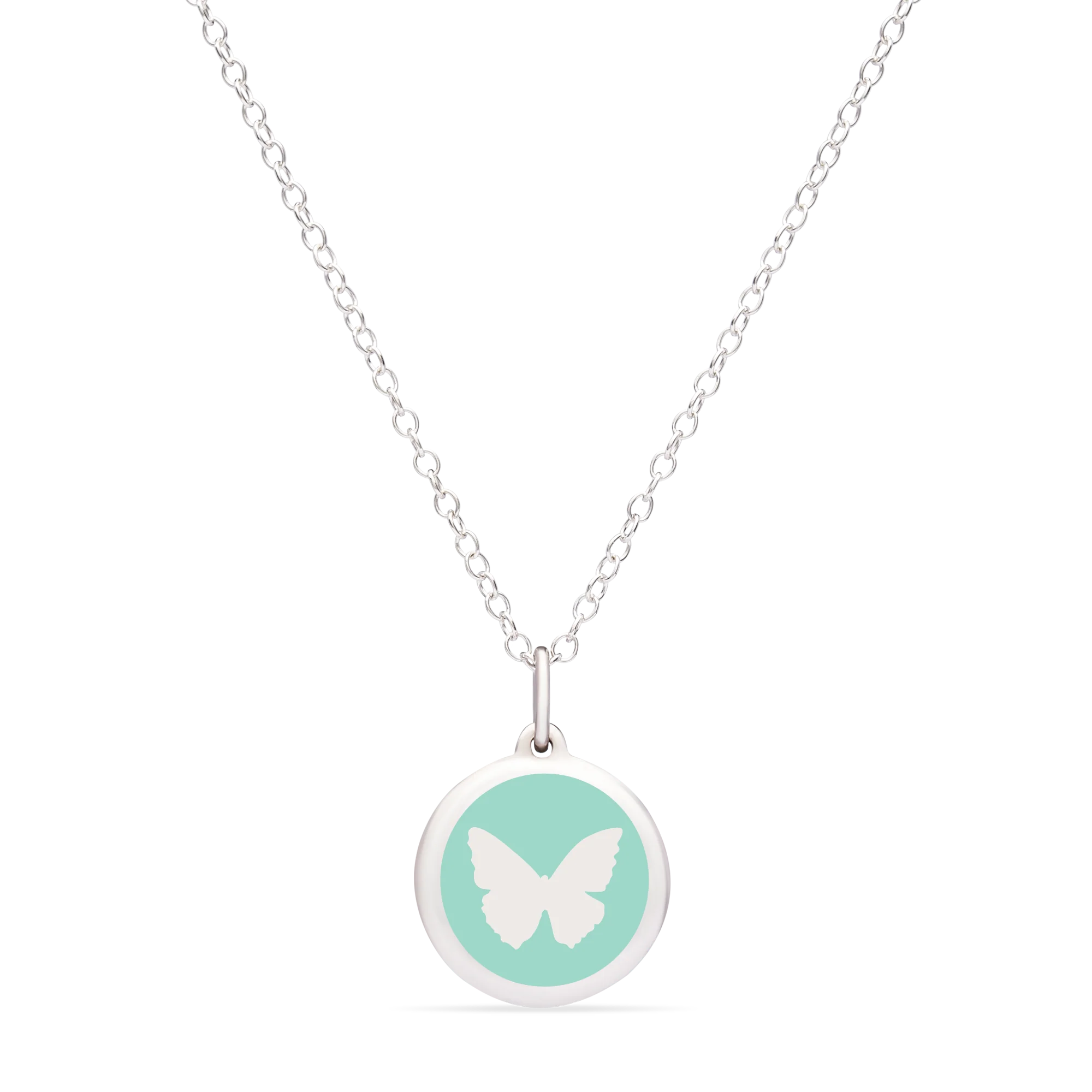 MINI BUTTERFLY CHARM sterling silver with rhodium plate - Image 10