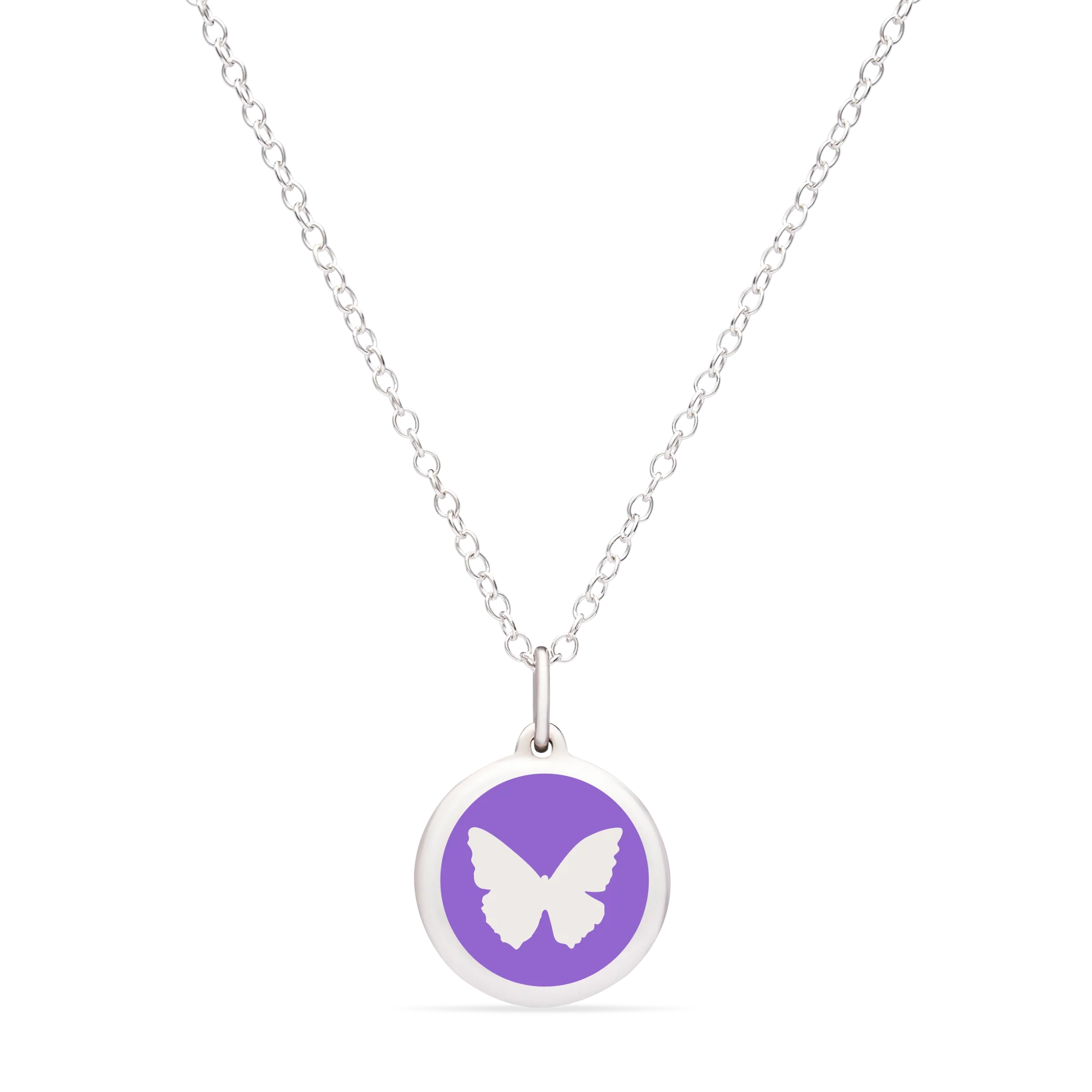 MINI BUTTERFLY CHARM sterling silver with rhodium plate - Image 12
