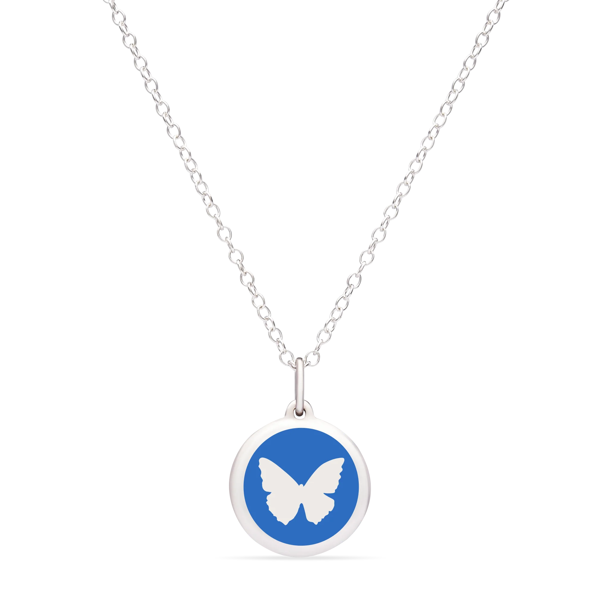 MINI BUTTERFLY CHARM sterling silver with rhodium plate - Image 5