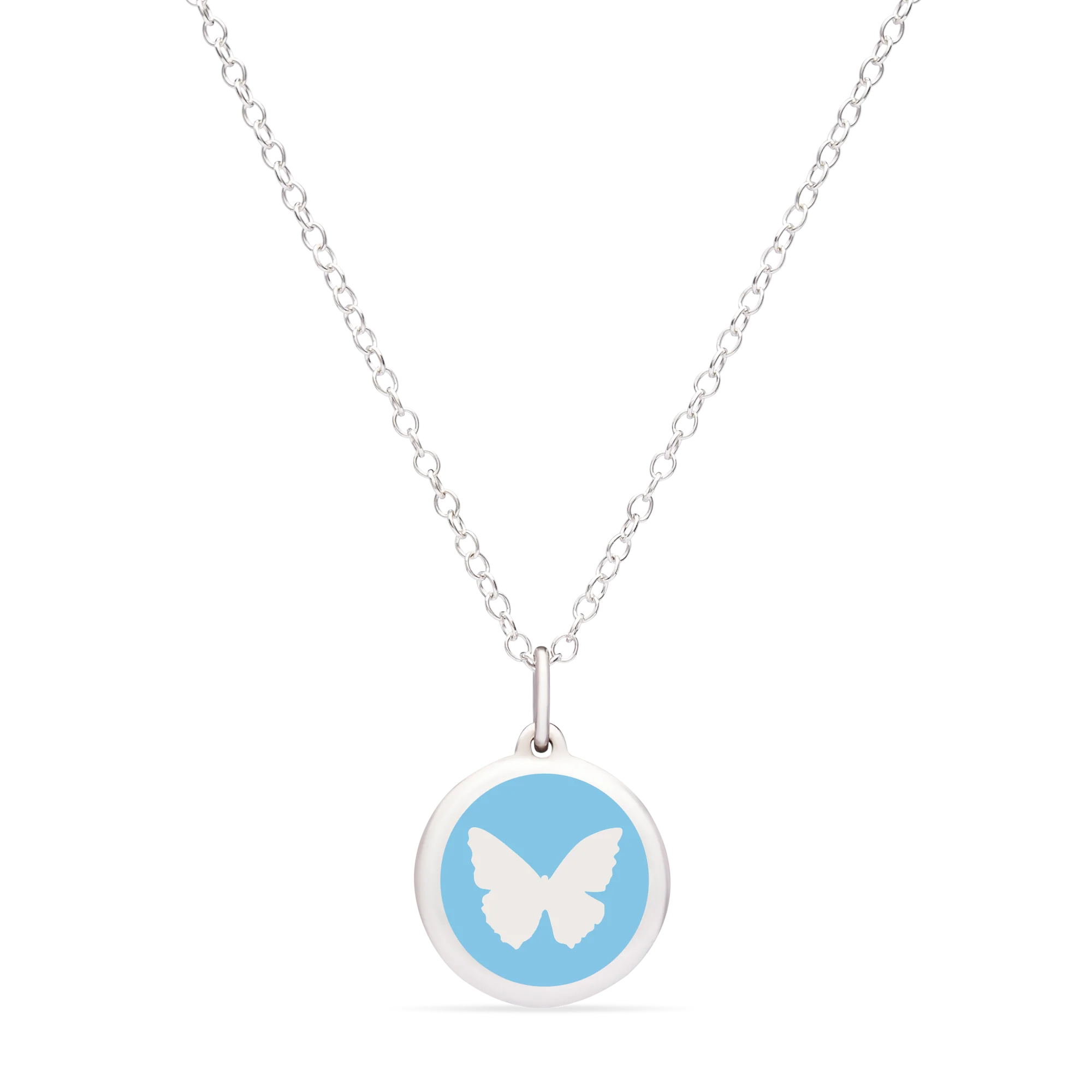 MINI BUTTERFLY CHARM sterling silver with rhodium plate - Image 8
