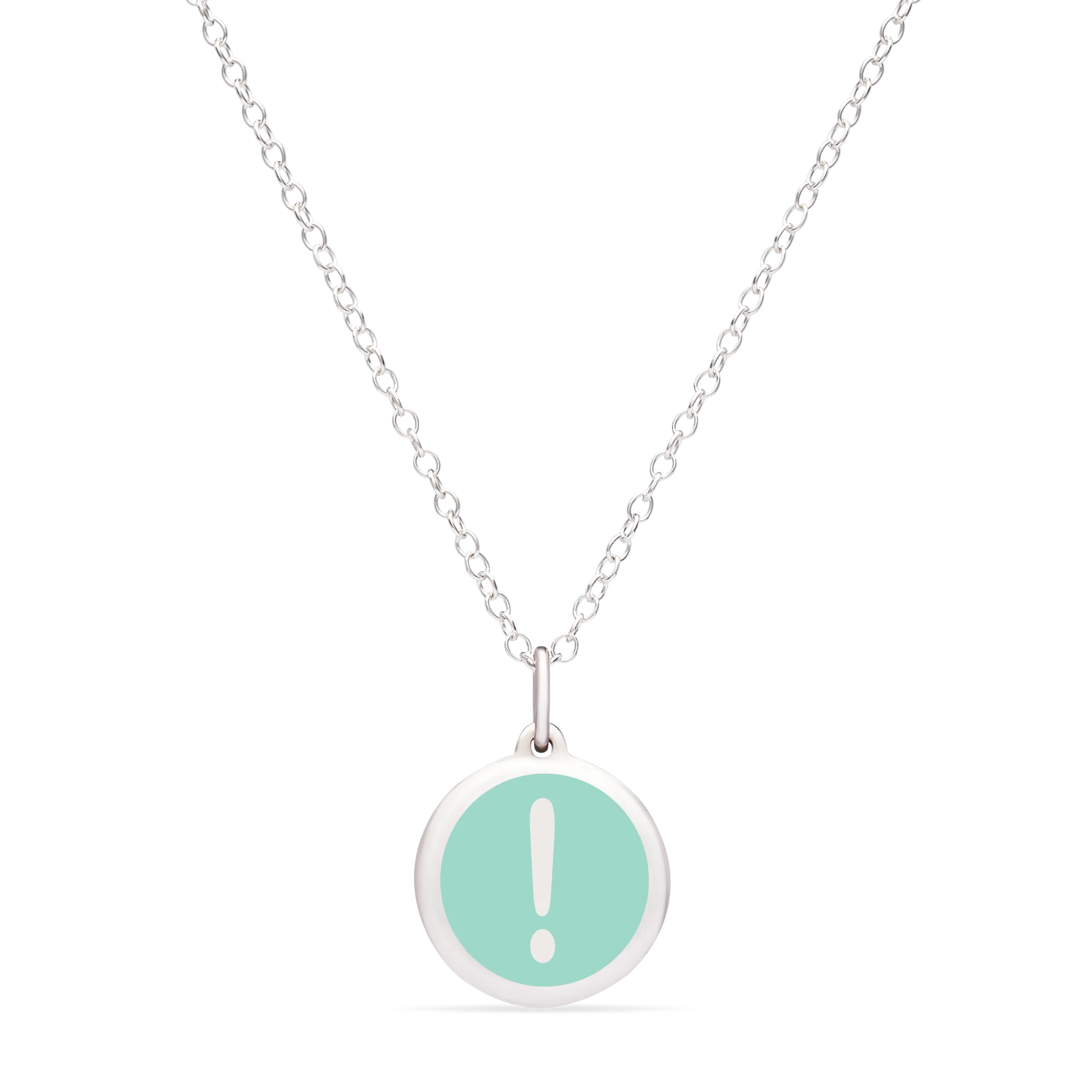 MINI EXCLAMATION POINT CHARM sterling silver with rhodium plate - Image 10