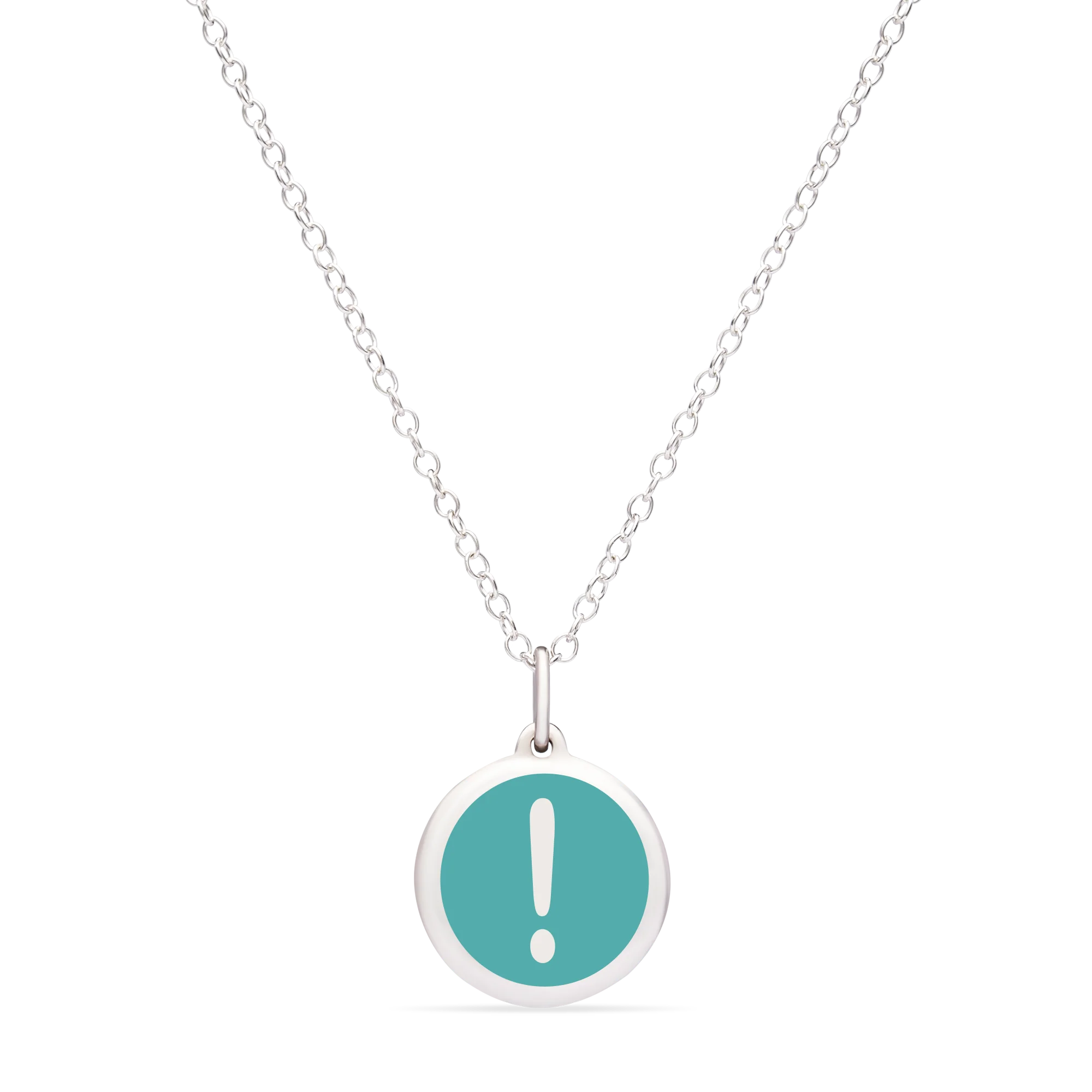 MINI EXCLAMATION POINT CHARM sterling silver with rhodium plate - Image 15