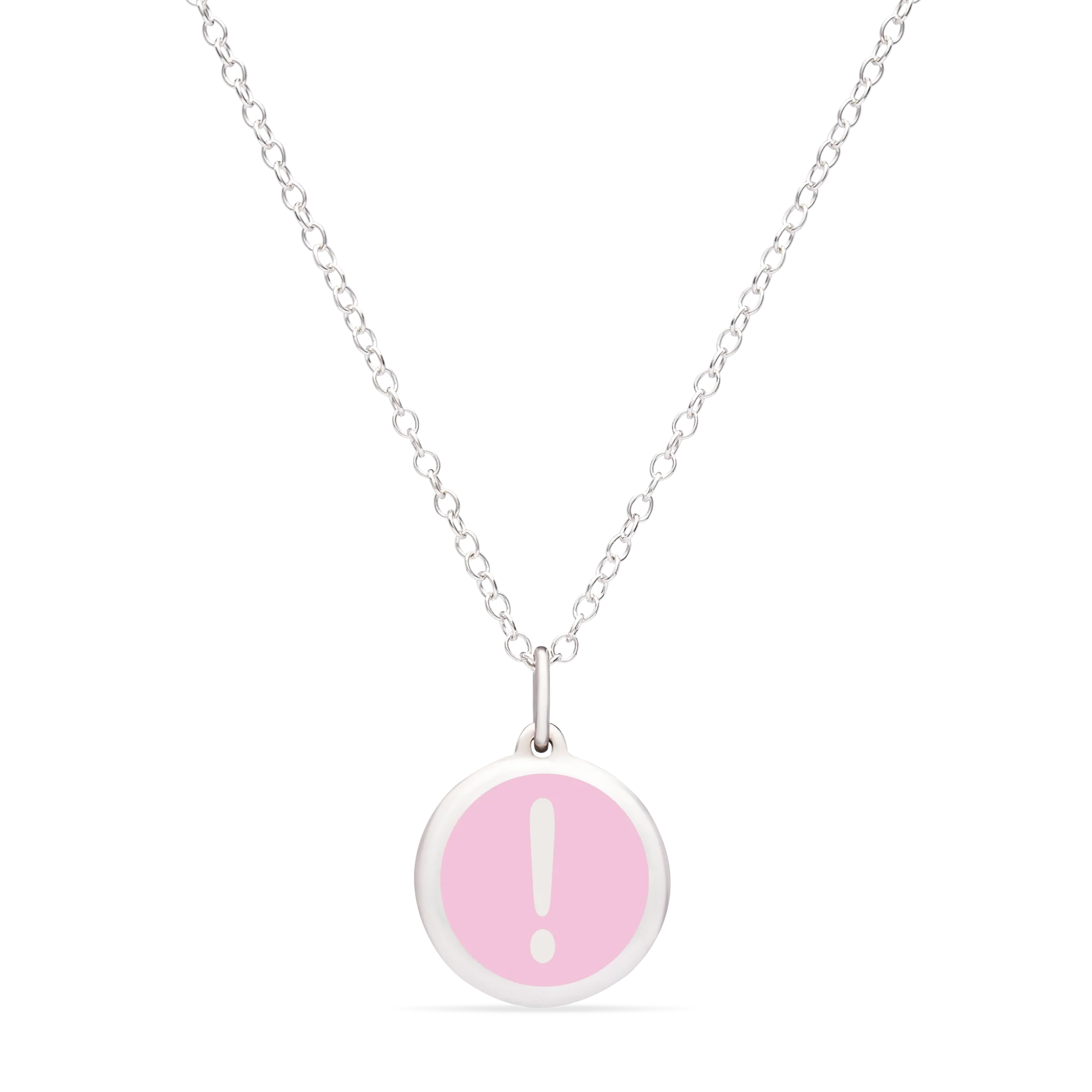 MINI EXCLAMATION POINT CHARM sterling silver with rhodium plate - Image 3