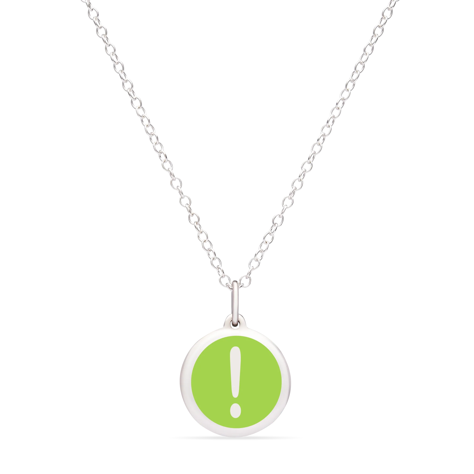 MINI EXCLAMATION POINT CHARM sterling silver with rhodium plate - Image 9