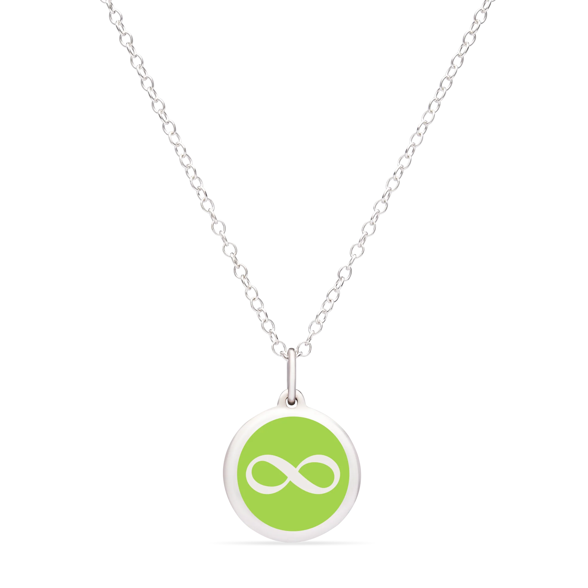 MINI INFINITY CHARM sterling silver with rhodium plate - Image 9