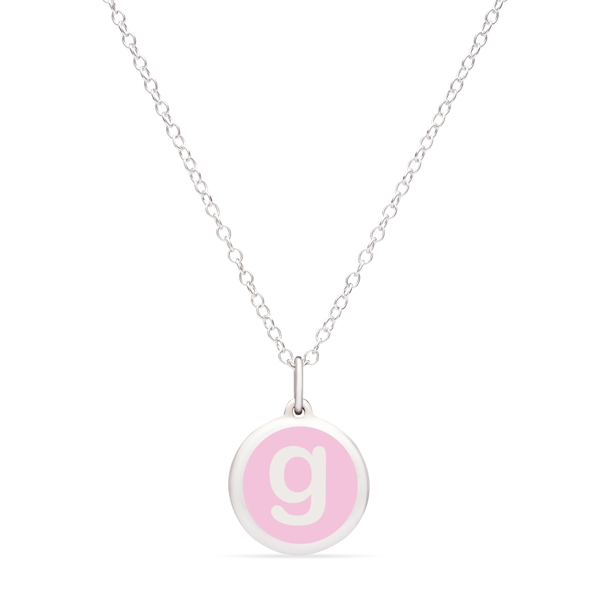 MINI INITIAL 'g' CHARM sterling silver with rhodium plate - Image 12