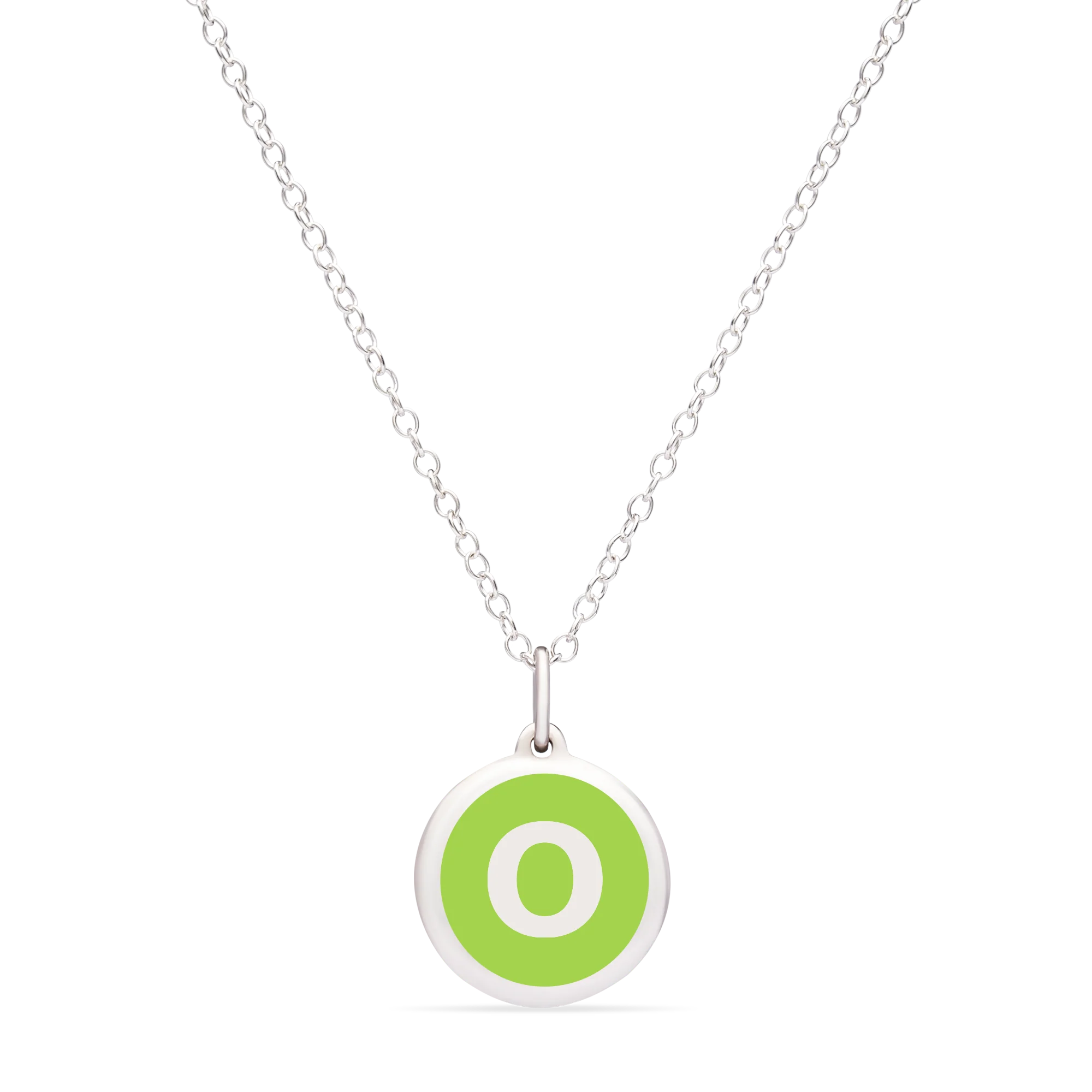 MINI INITIAL 'o' CHARM sterling silver with rhodium plate - Image 13
