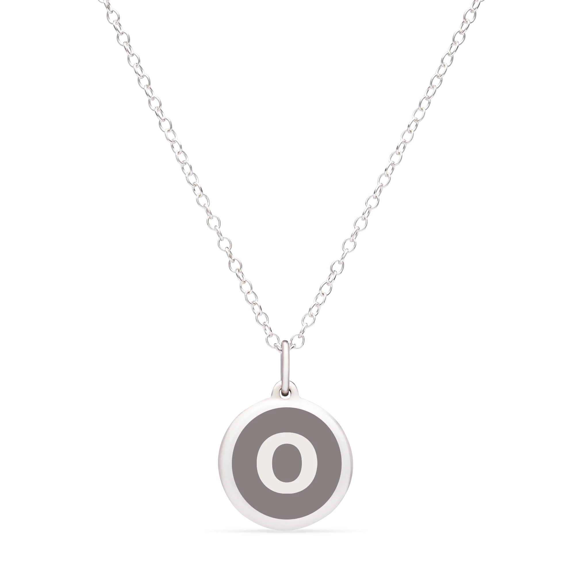 MINI INITIAL 'o' CHARM sterling silver with rhodium plate - Image 8