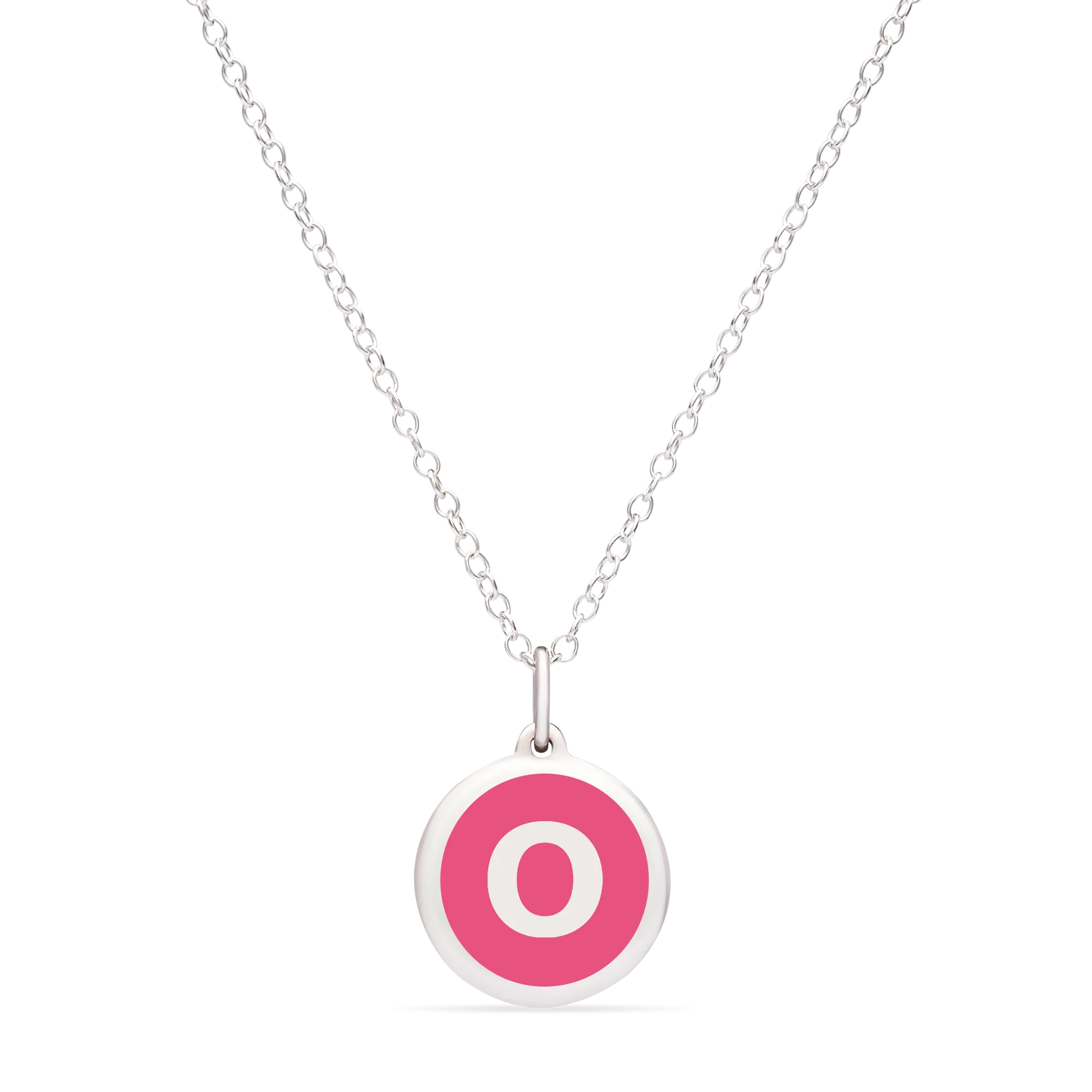 MINI INITIAL 'o' CHARM sterling silver with rhodium plate - Image 9