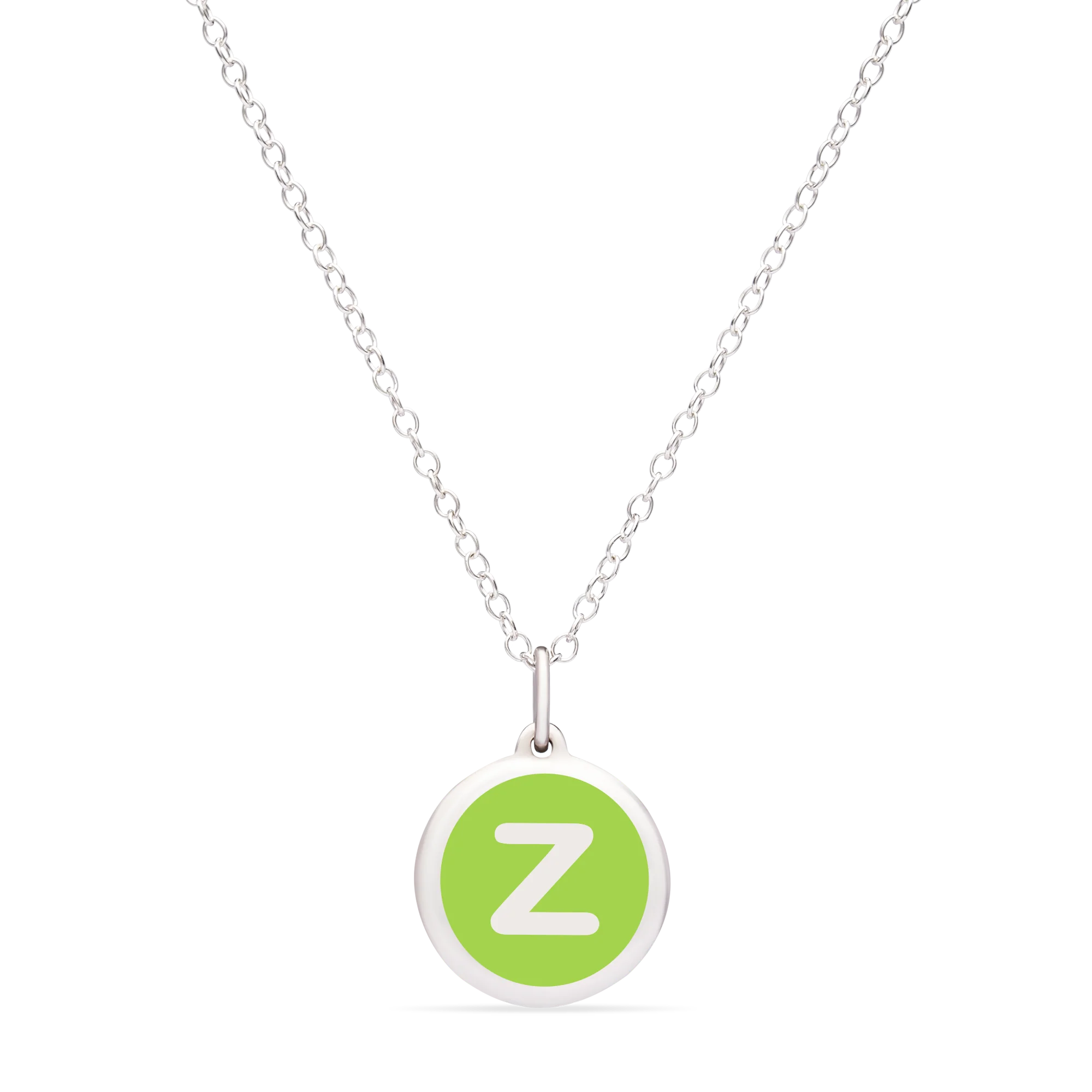MINI INITIAL 'z' CHARM sterling silver with rhodium plate - Image 12