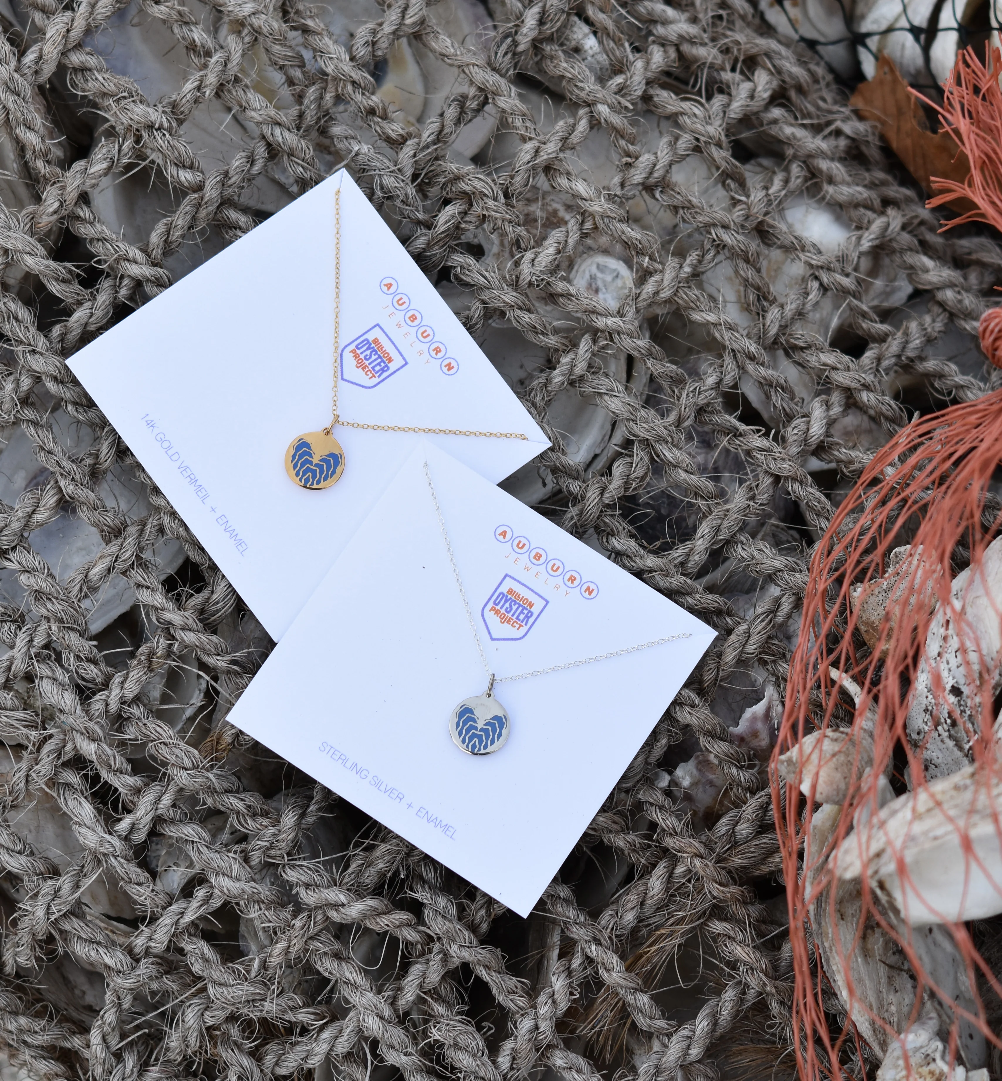 MINI OYSTER HEART CHARM to benefit billion oyster project - Image 3
