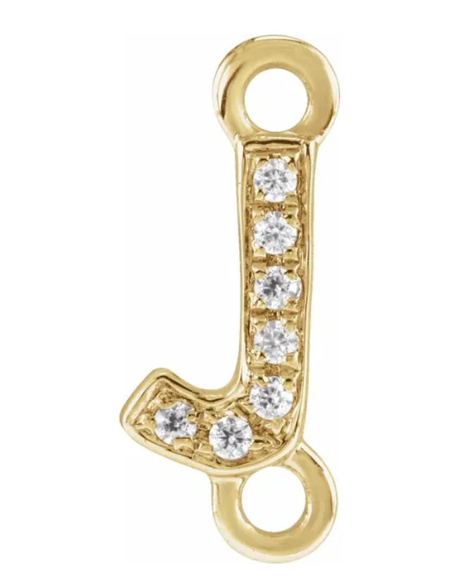 NEW! Solid 14k Gold + Diamond Letters - Image 10