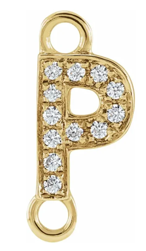 NEW! Solid 14k Gold + Diamond Letters - Image 16