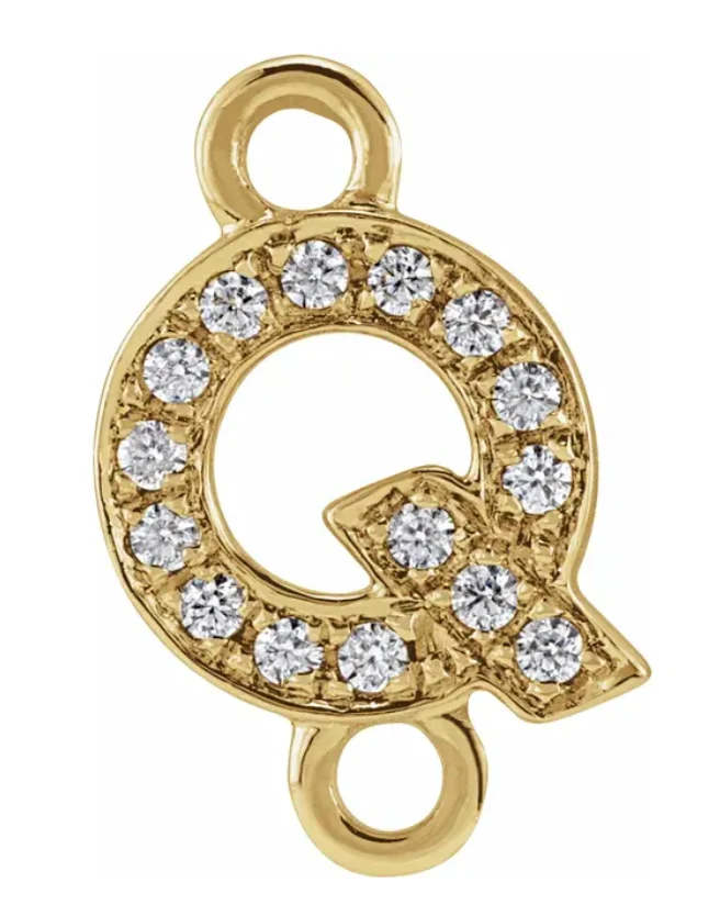NEW! Solid 14k Gold + Diamond Letters - Image 17