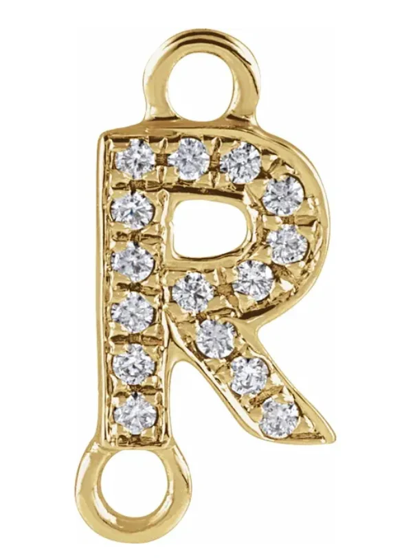 NEW! Solid 14k Gold + Diamond Letters - Image 18