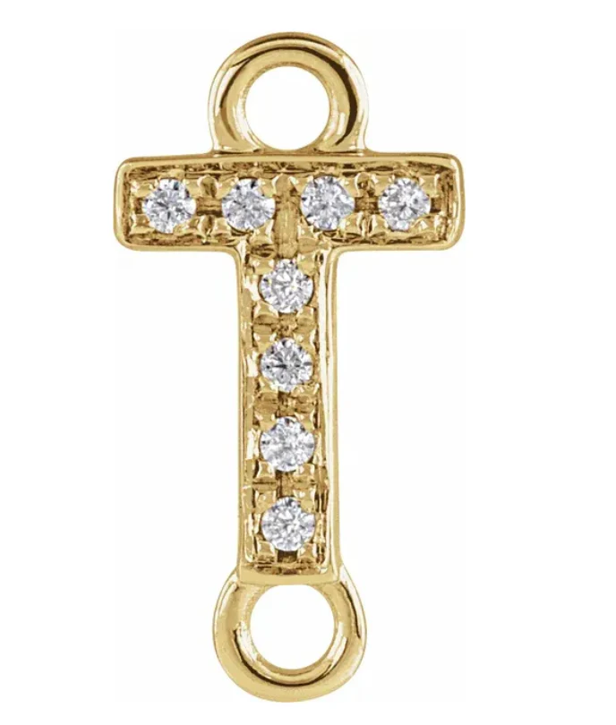 NEW! Solid 14k Gold + Diamond Letters - Image 20