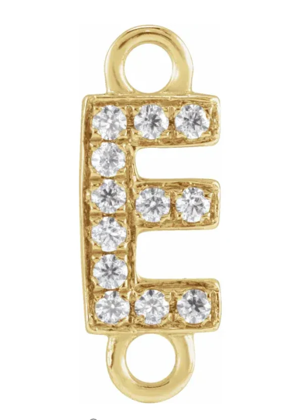 NEW! Solid 14k Gold + Diamond Letters - Image 5