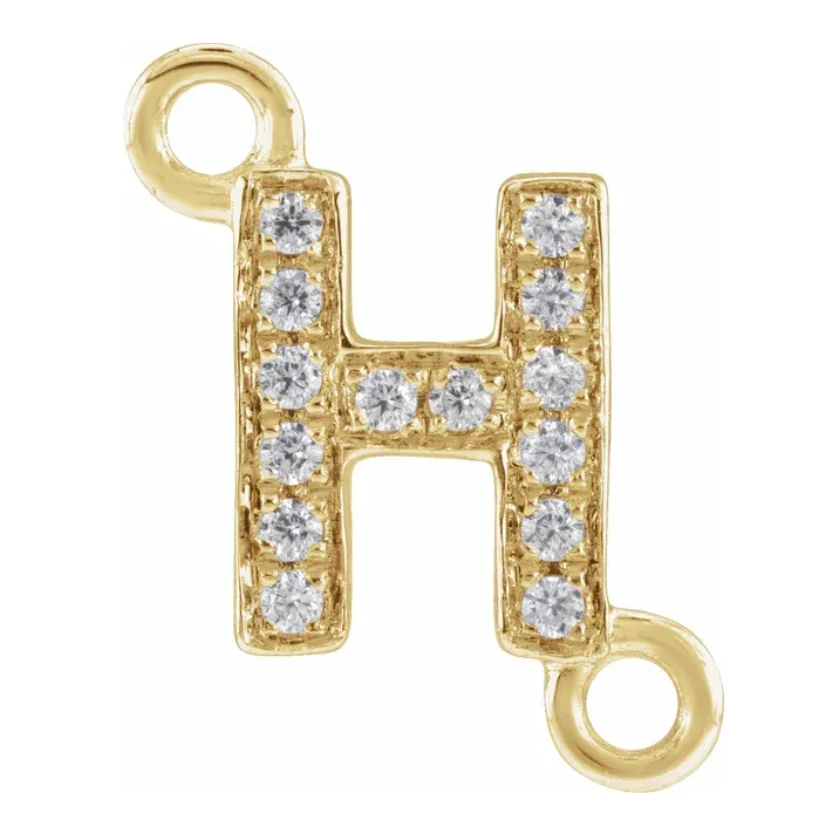 NEW! Solid 14k Gold + Diamond Letters - Image 8