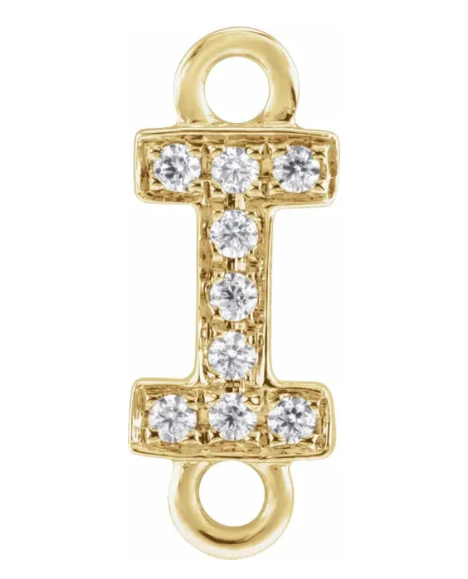 NEW! Solid 14k Gold + Diamond Letters - Image 9
