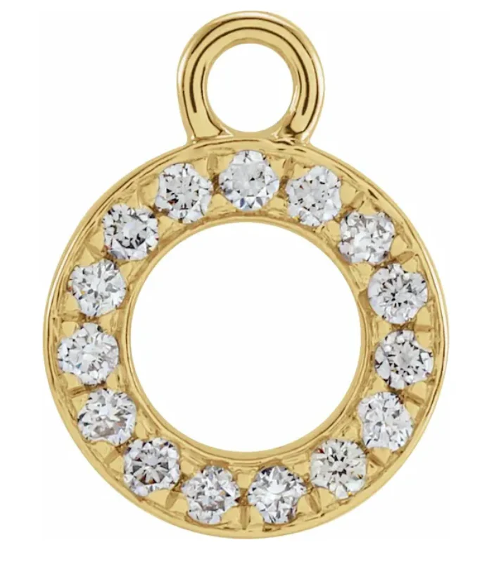 NEW! Solid 14k Gold + Diamond Letters Dangles - Image 15