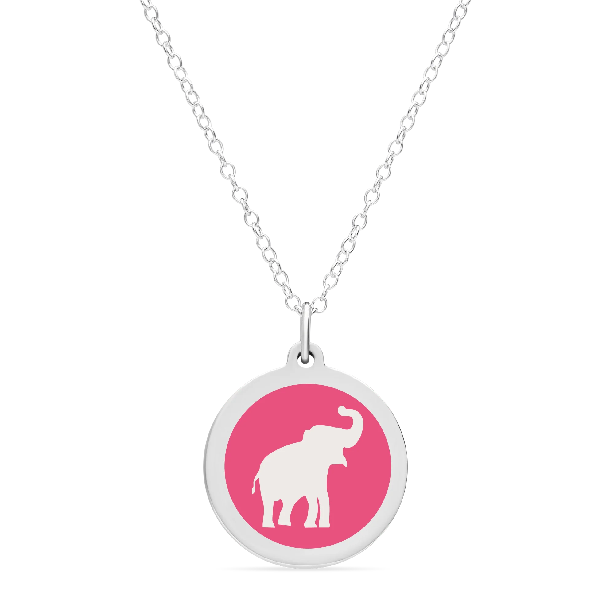 ORIGINAL ELEPHANT CHARM in sterling silver with rhodium plate - Image 4