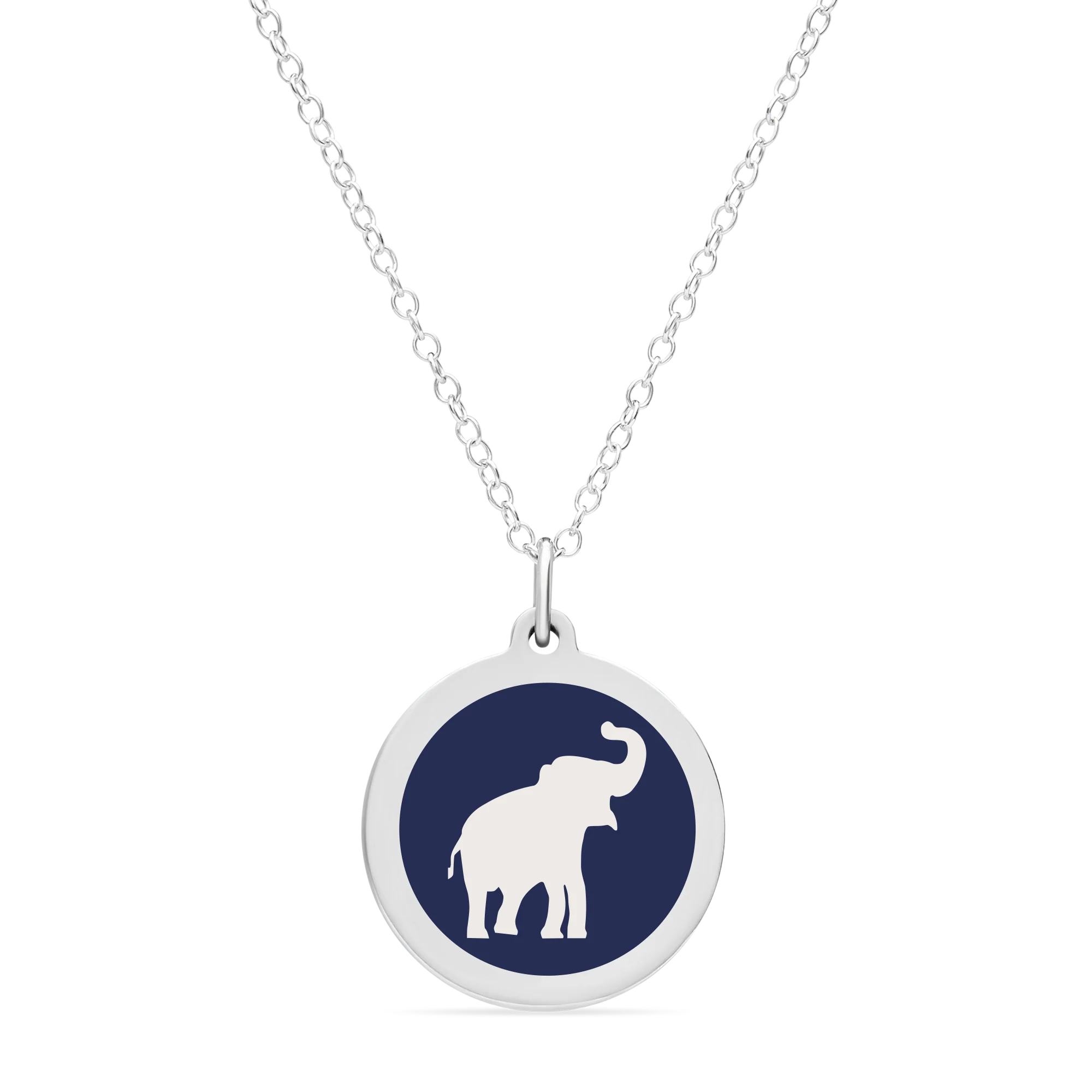 ORIGINAL ELEPHANT CHARM in sterling silver with rhodium plate - Image 6