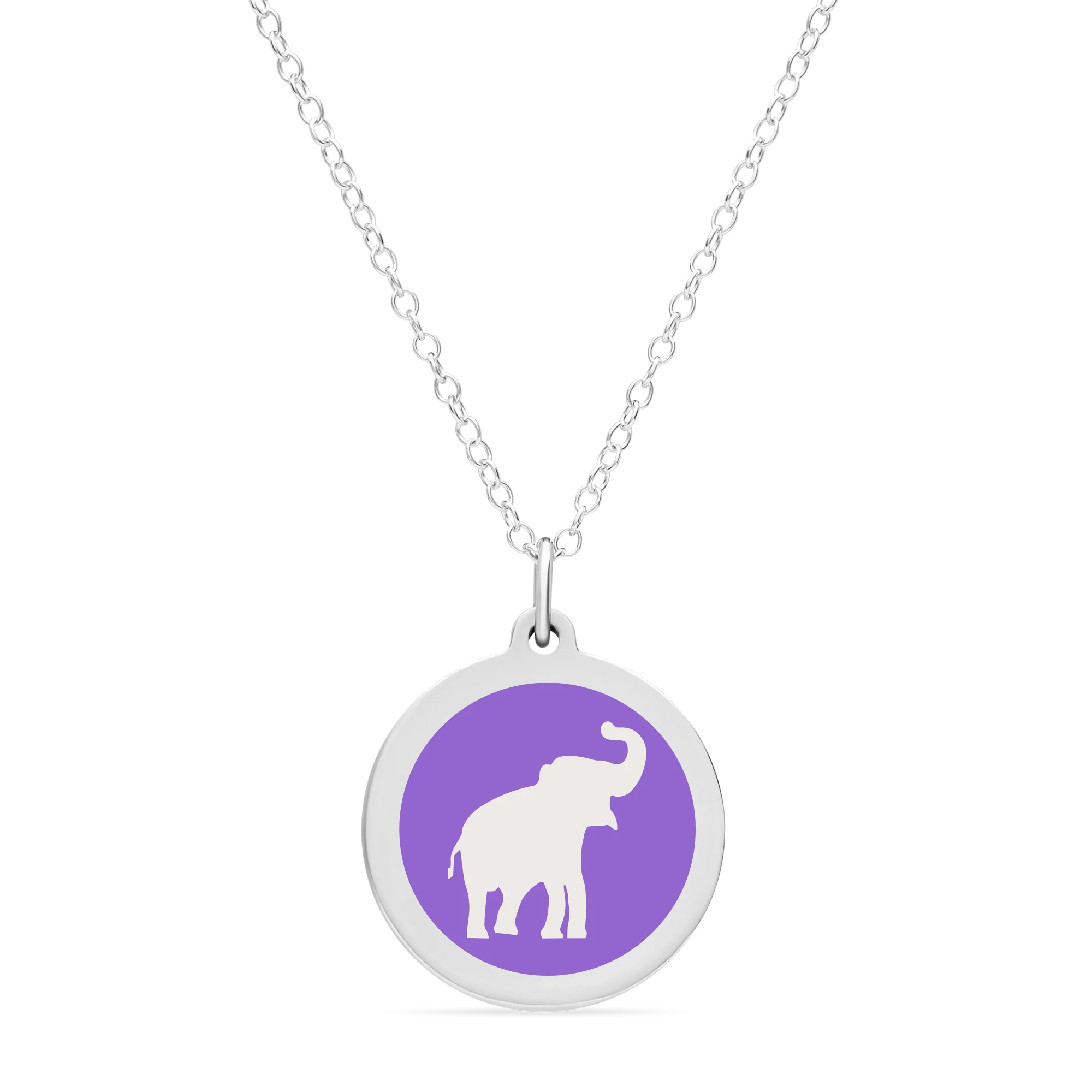 ORIGINAL ELEPHANT CHARM in sterling silver with rhodium plate - Image 9