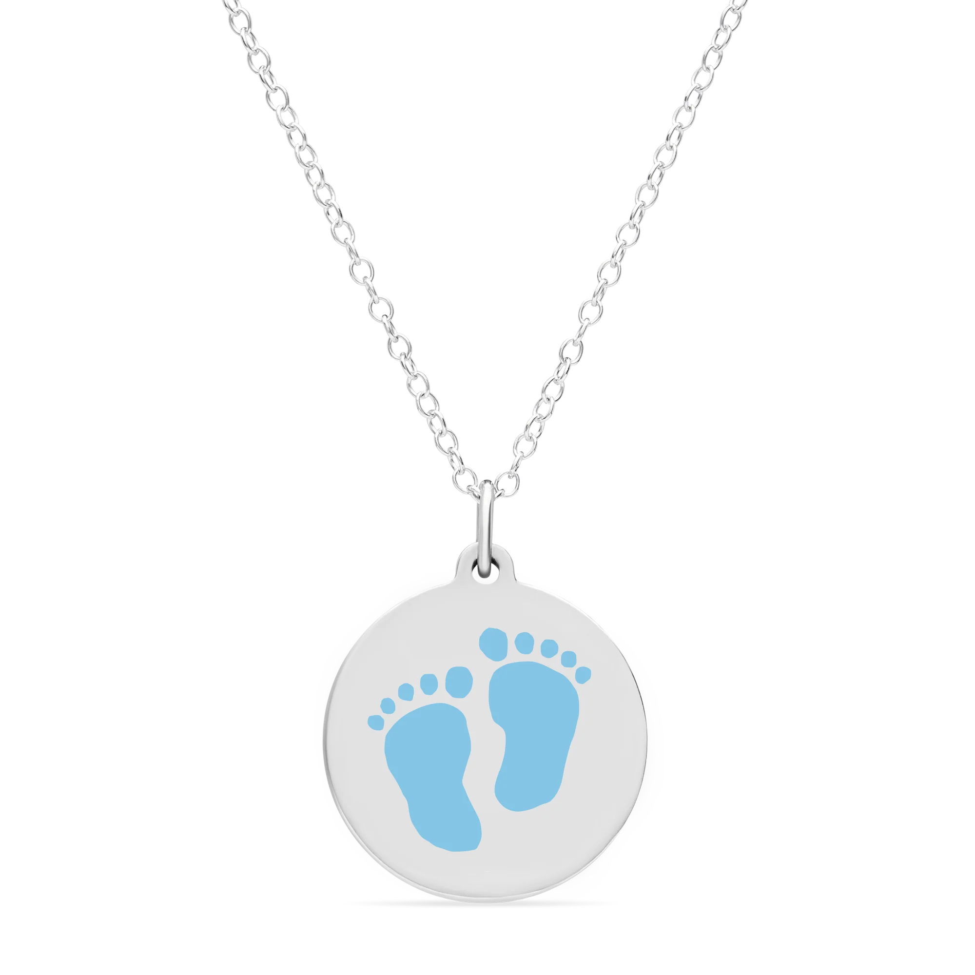 ORIGINAL BABYFEET CHARM in sterling silver with rhodium plate - Image 4