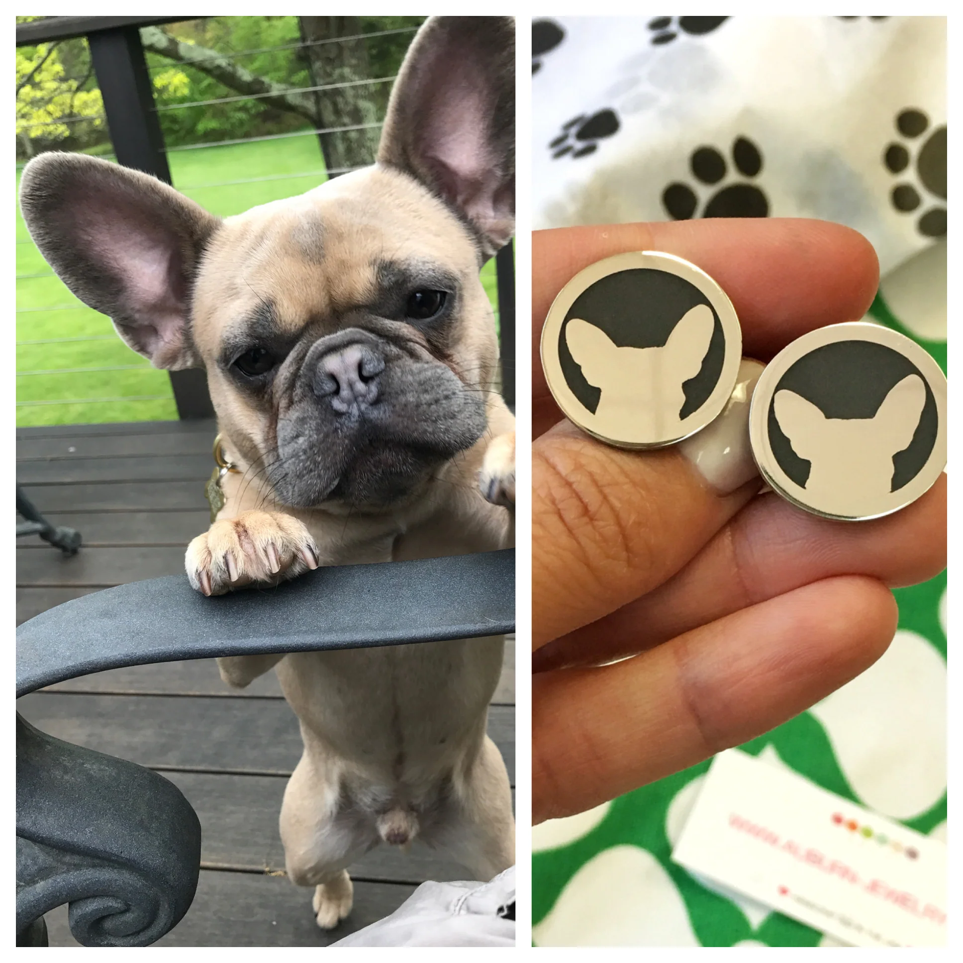 ORIGINAL FRENCH BULLDOG CHARM in sterling silver - Image 4