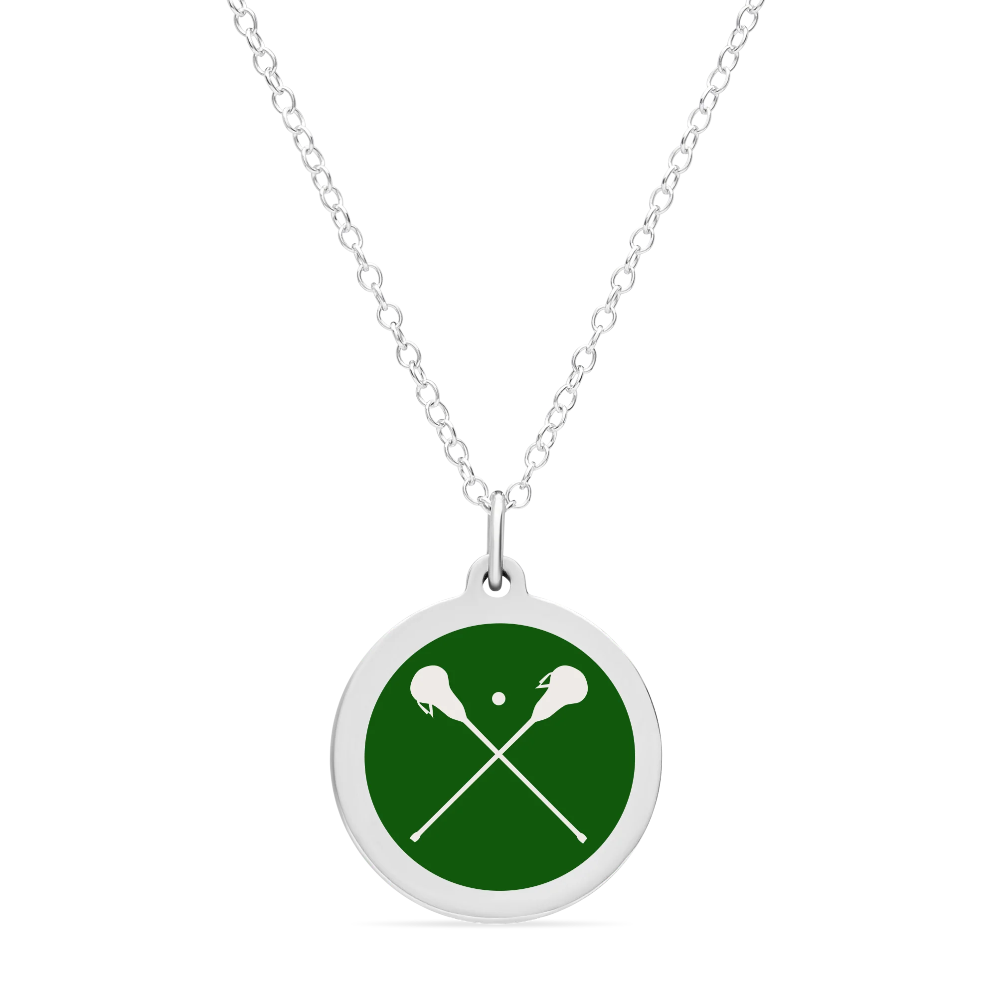 ORIGINAL LACROSSE CHARM in sterling silver with rhodium plate - Image 5