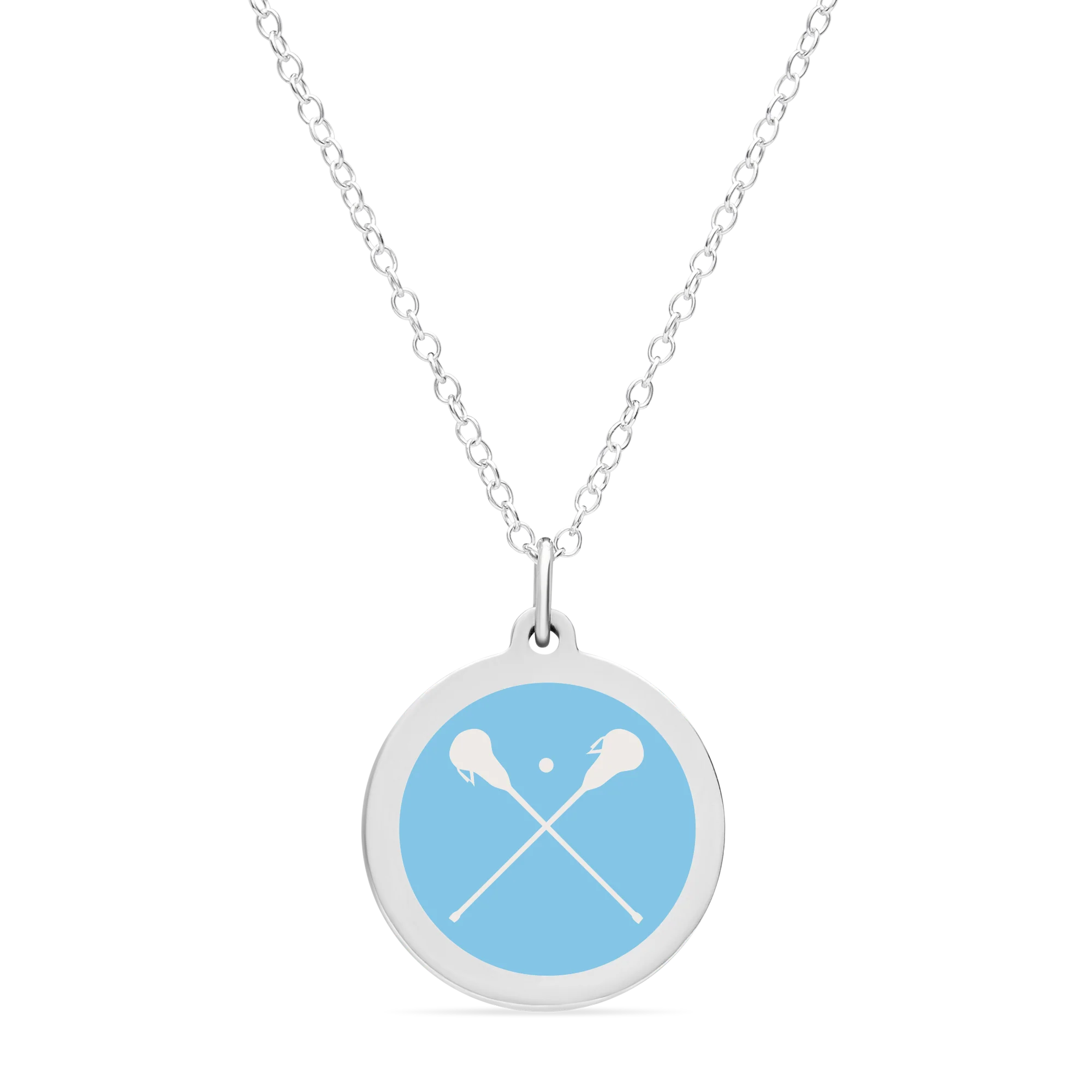ORIGINAL LACROSSE CHARM in sterling silver with rhodium plate - Image 6