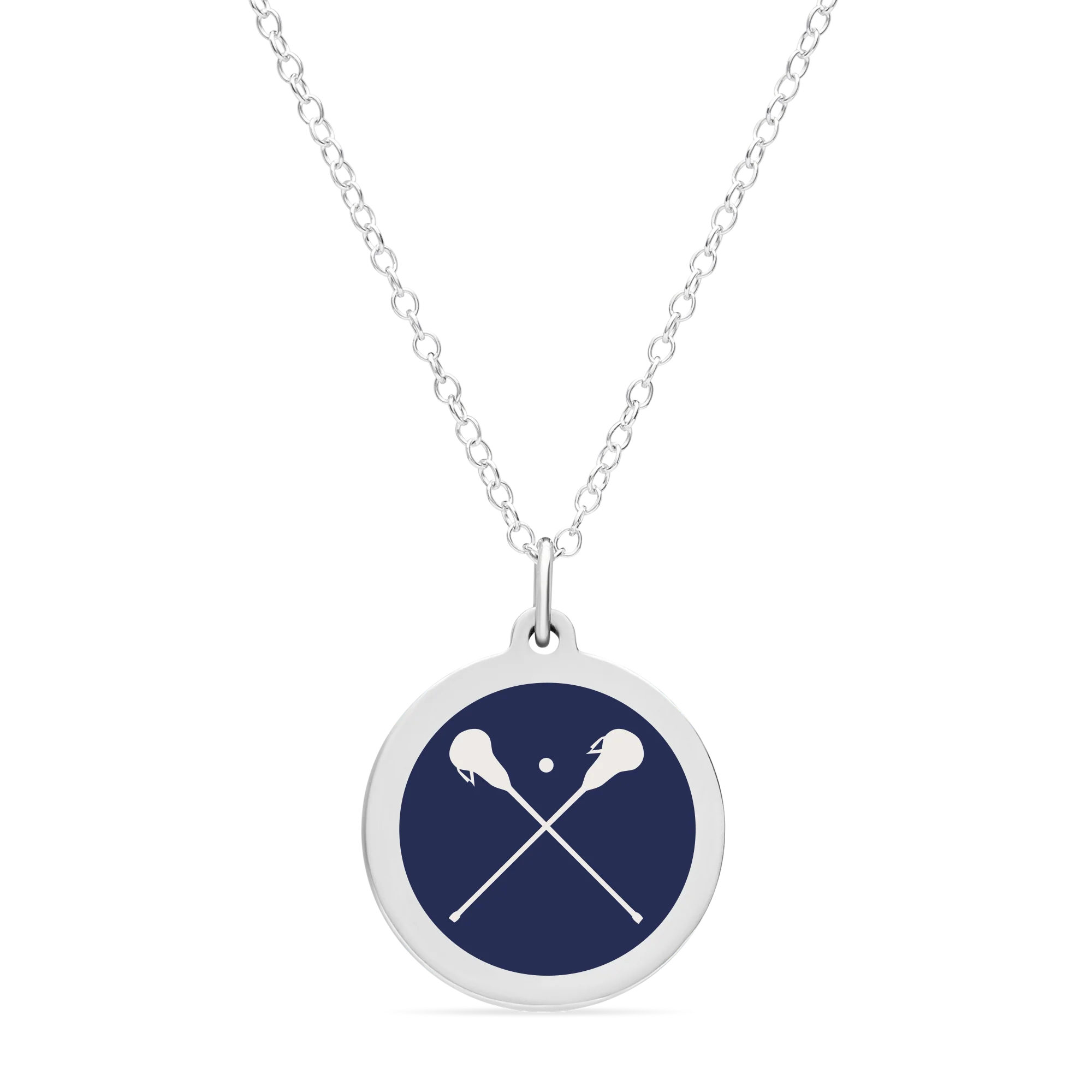 ORIGINAL LACROSSE CHARM in sterling silver with rhodium plate - Image 7