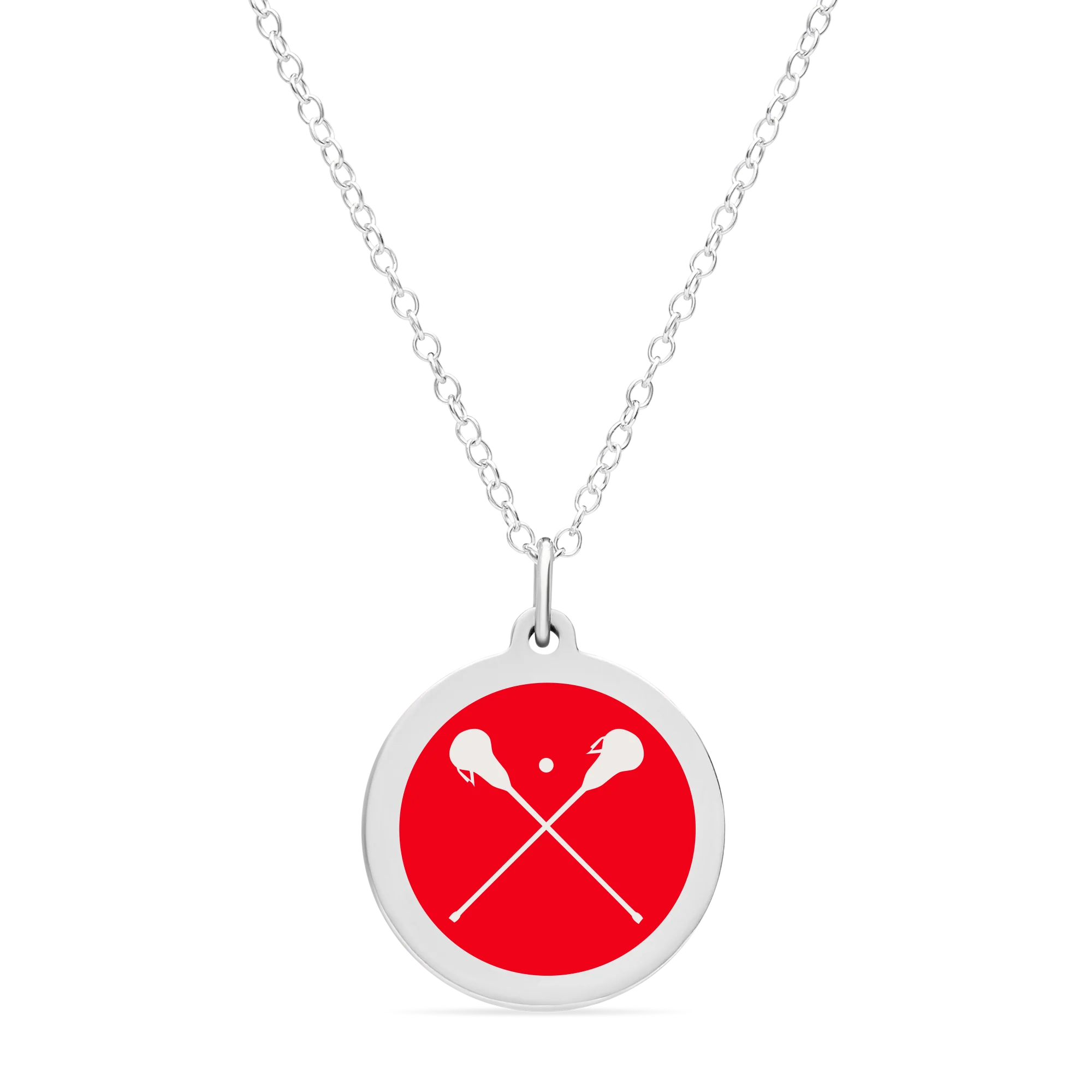 ORIGINAL LACROSSE CHARM in sterling silver with rhodium plate - Image 9