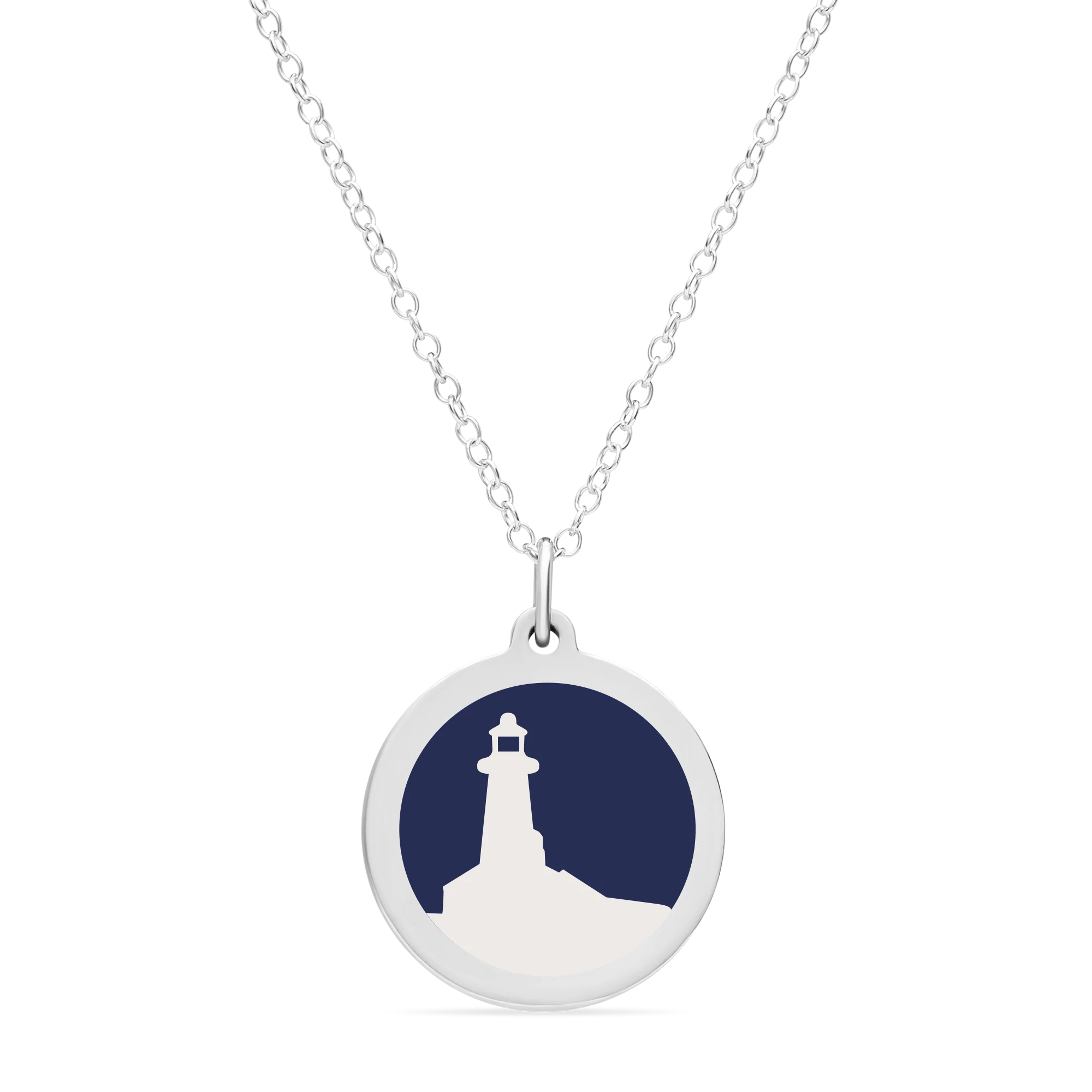 ORIGINAL LIGHTHOUSE CHARM in sterling silver with rhodium plate - Image 5