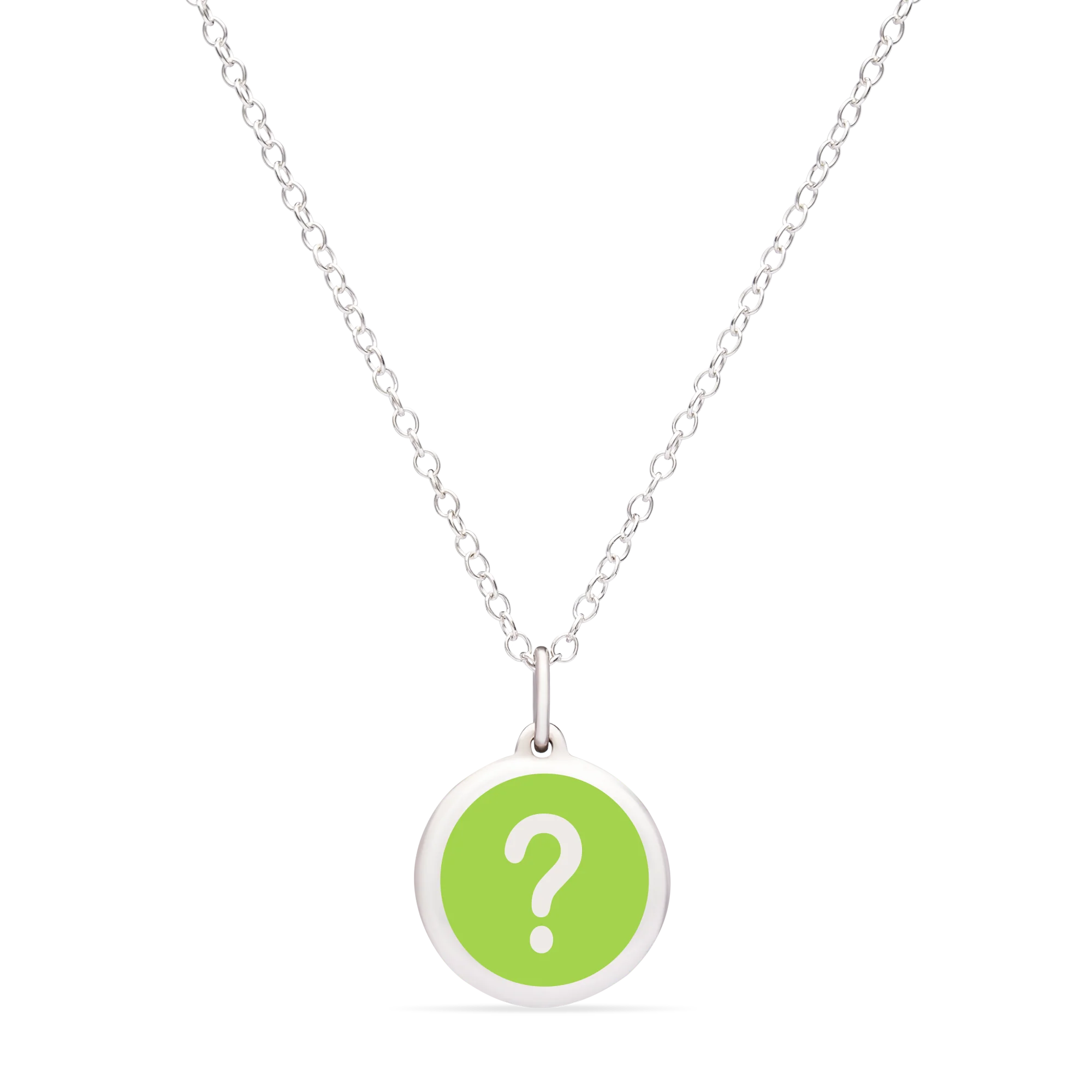 MINI QUESTION MARK CHARM sterling silver with rhodium plate - Image 3