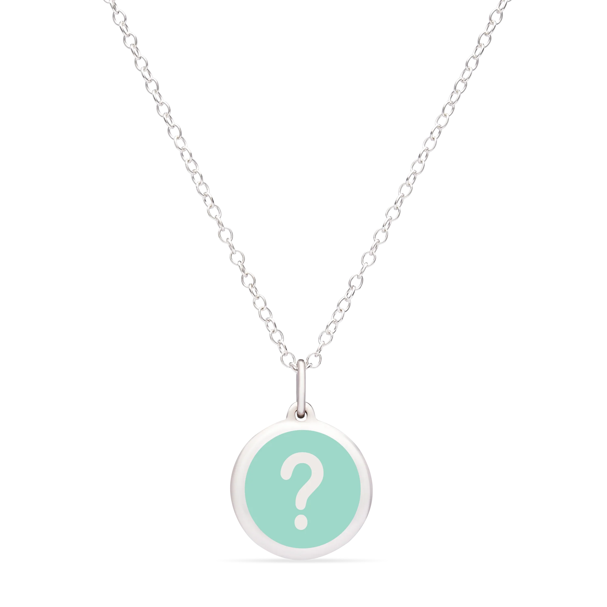 MINI QUESTION MARK CHARM sterling silver with rhodium plate - Image 4