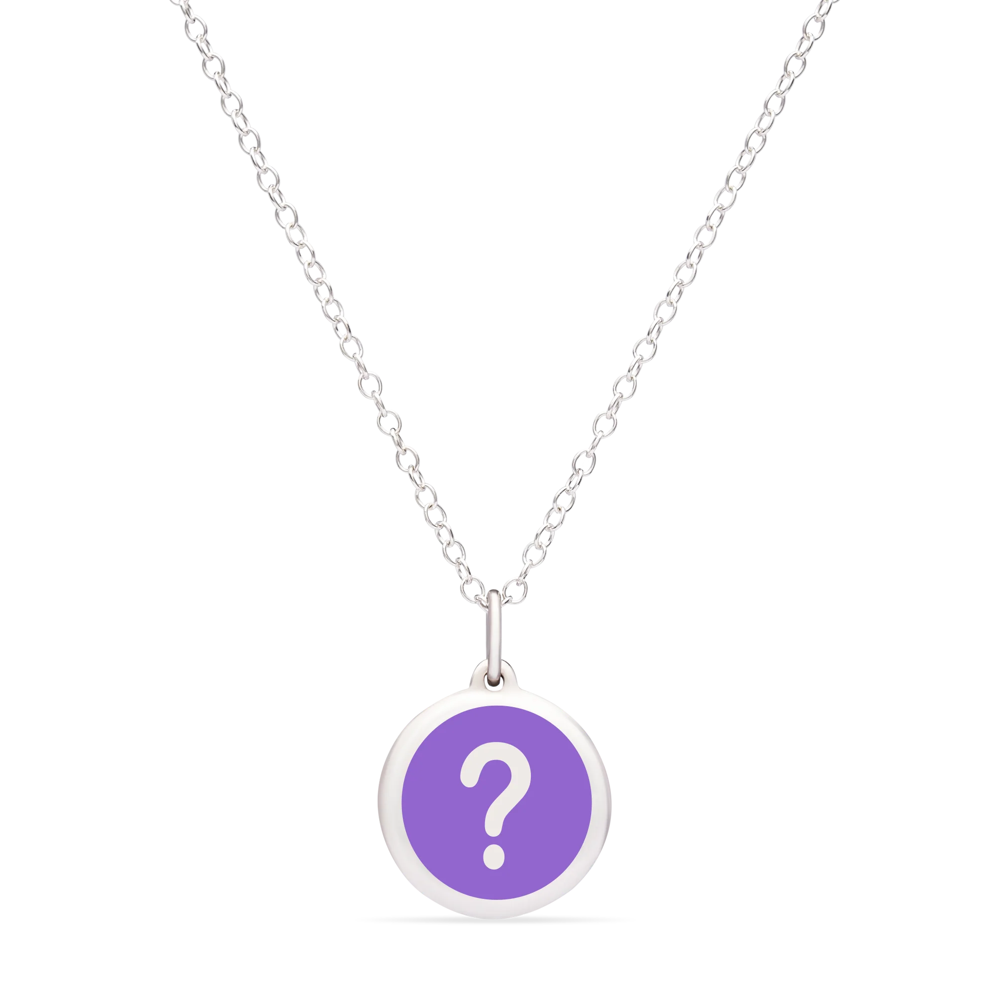 MINI QUESTION MARK CHARM sterling silver with rhodium plate - Image 6