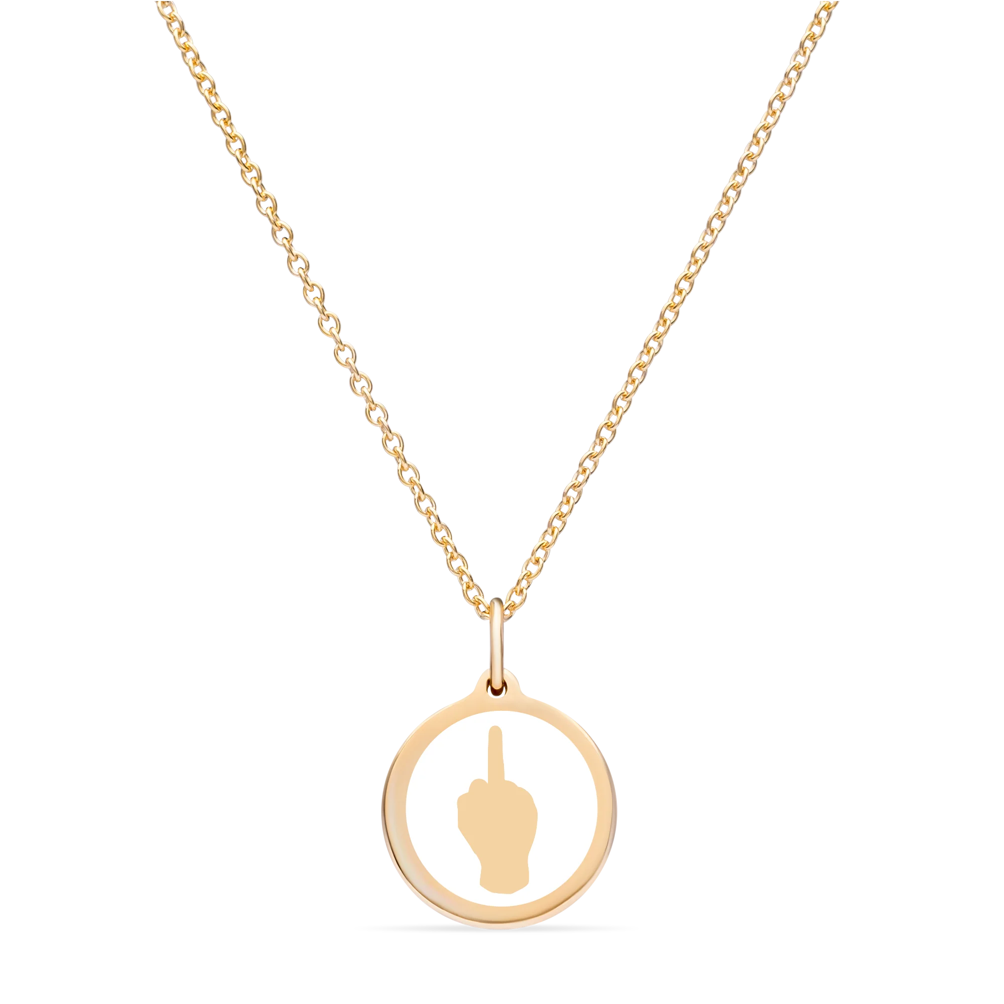 MINI F CANCER CHARM 14k gold vermeil - Image 3
