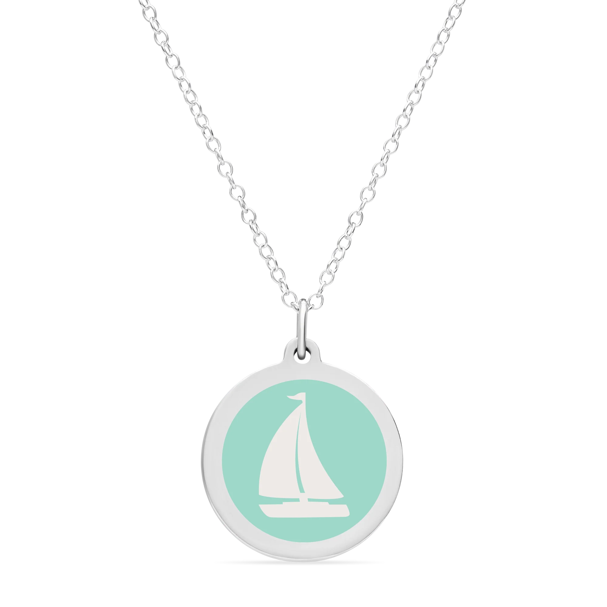 ORIGINAL SAILBOAT CHARM sterling silver with rhodium plate - Image 10