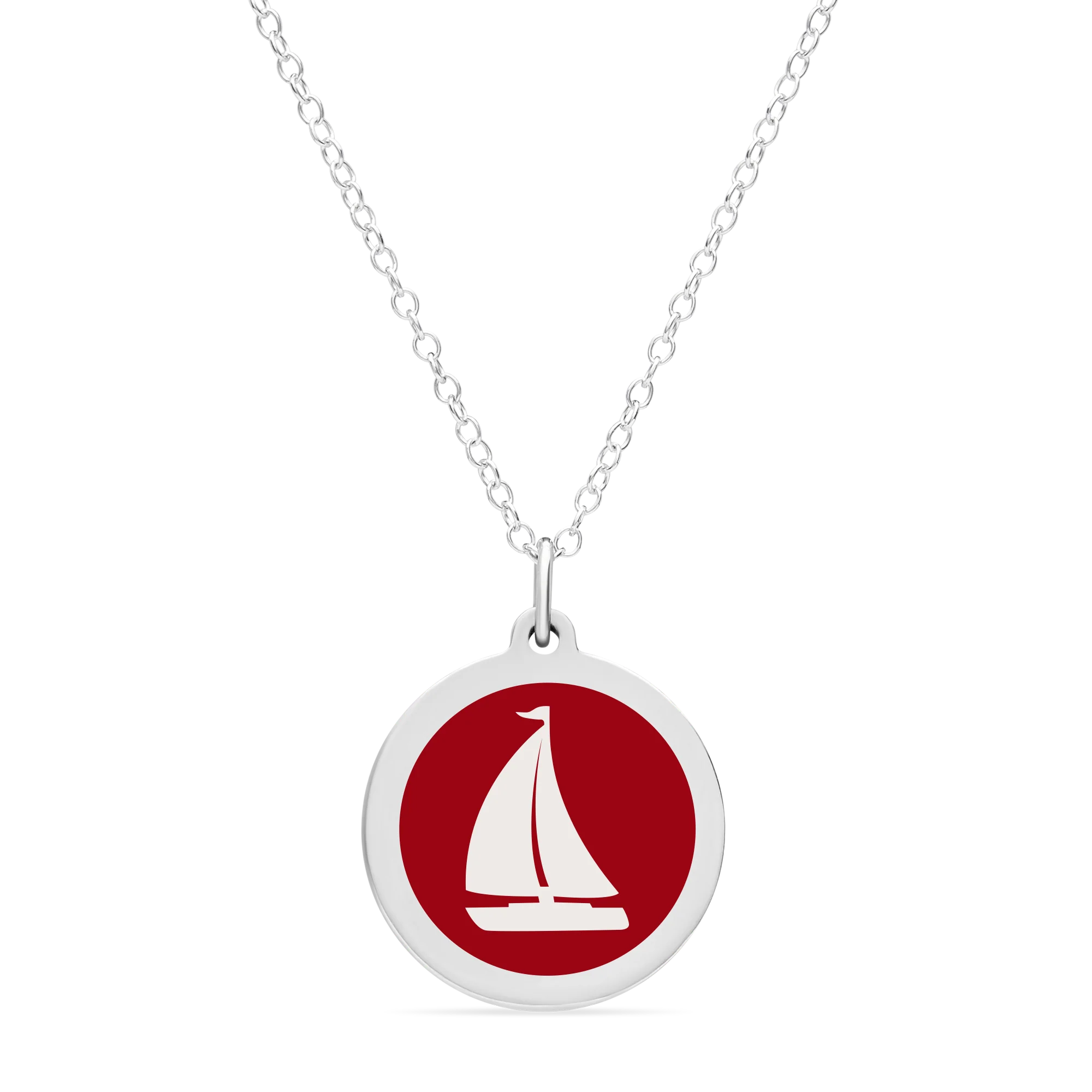 ORIGINAL SAILBOAT CHARM sterling silver with rhodium plate - Image 6
