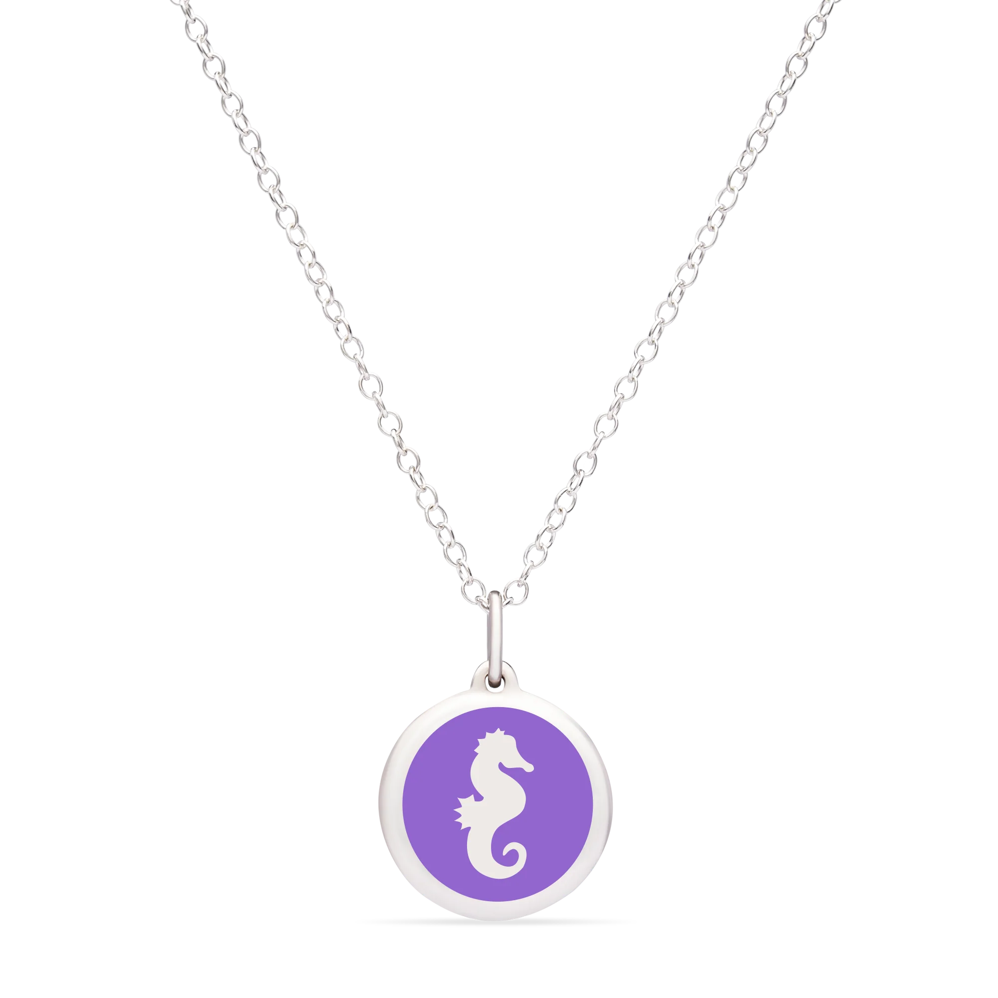 MINI SEAHORSE CHARM sterling silver with rhodium plate - Image 5