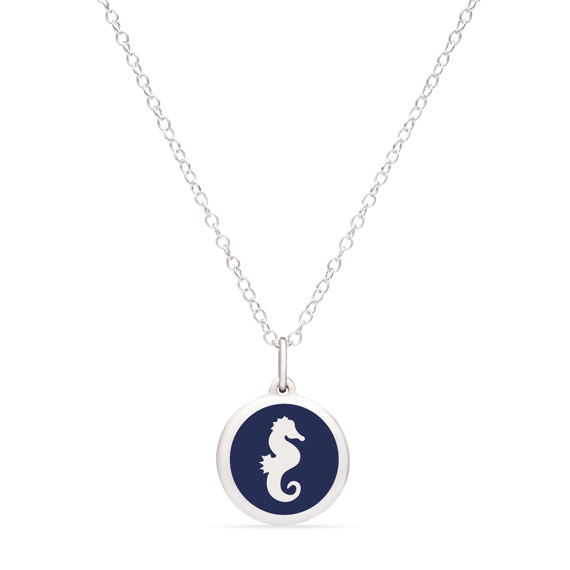 MINI SEAHORSE CHARM sterling silver with rhodium plate - Image 6