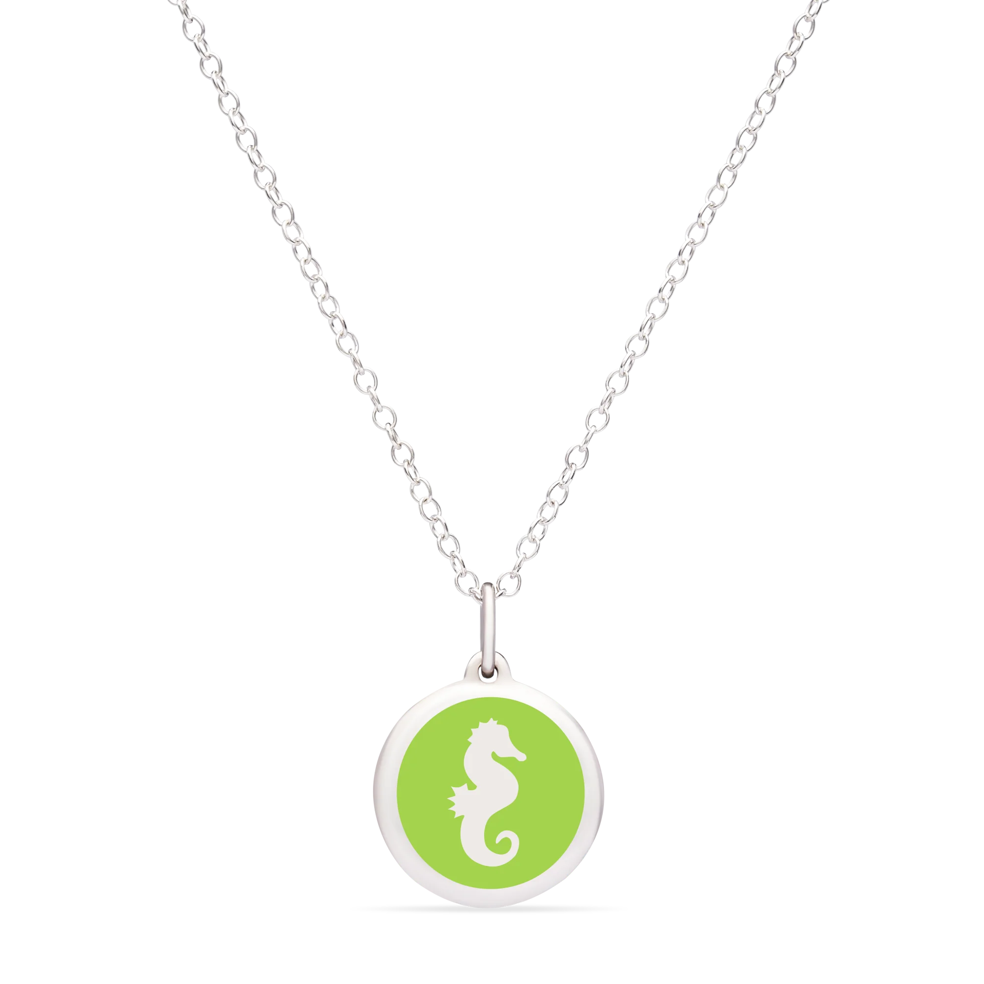 MINI SEAHORSE CHARM sterling silver with rhodium plate - Image 8