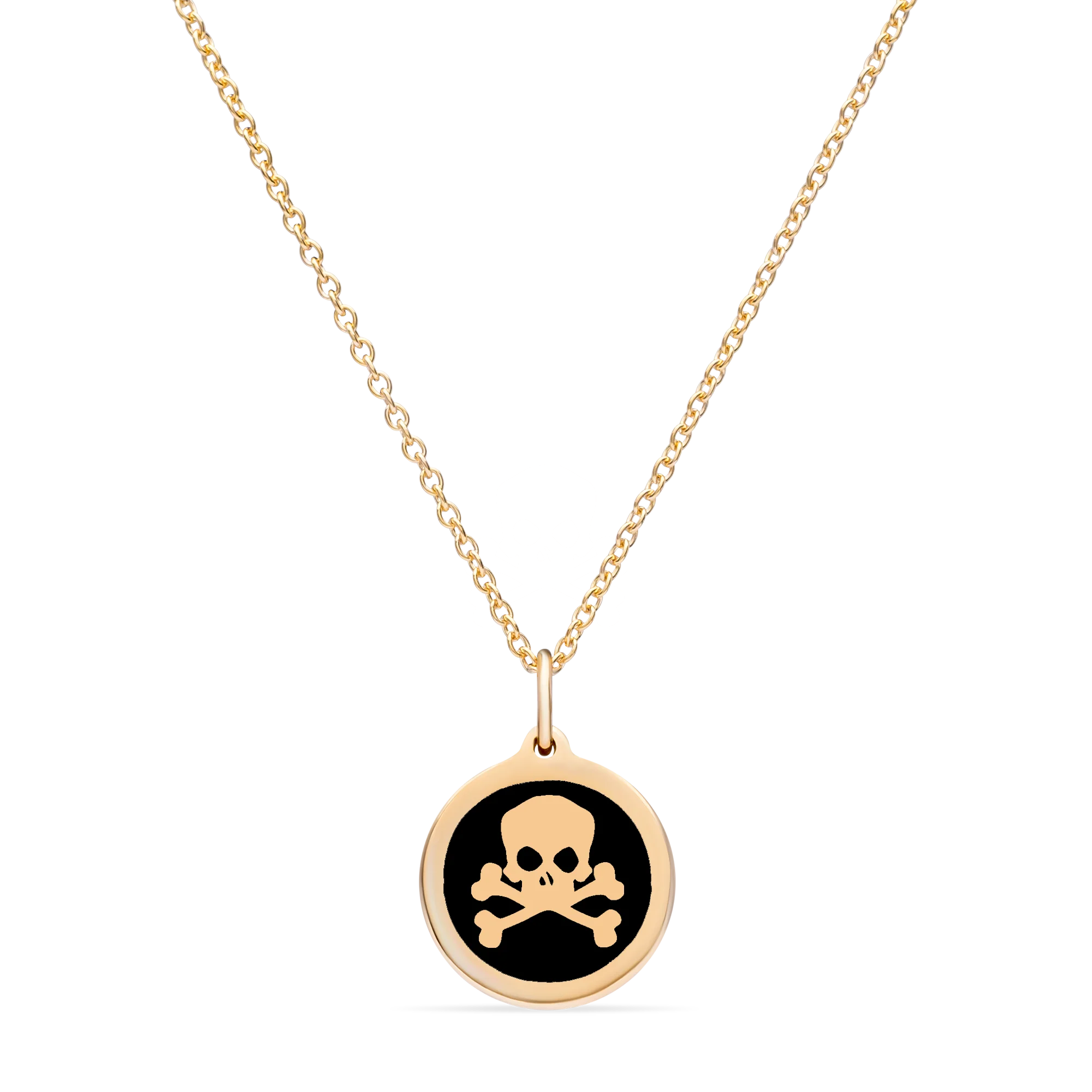 MINI SKULL CHARM 14k gold vermeil