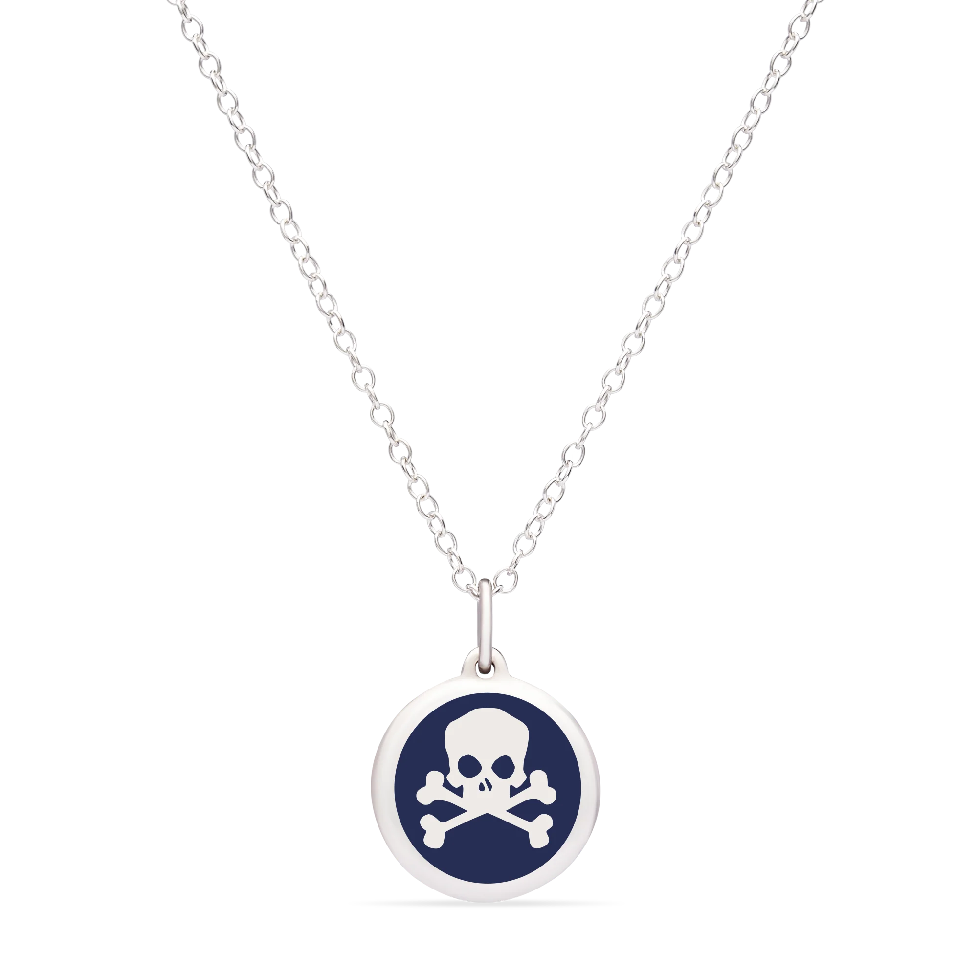 MINI SKULL CHARM sterling silver with rhodium plate - Image 3