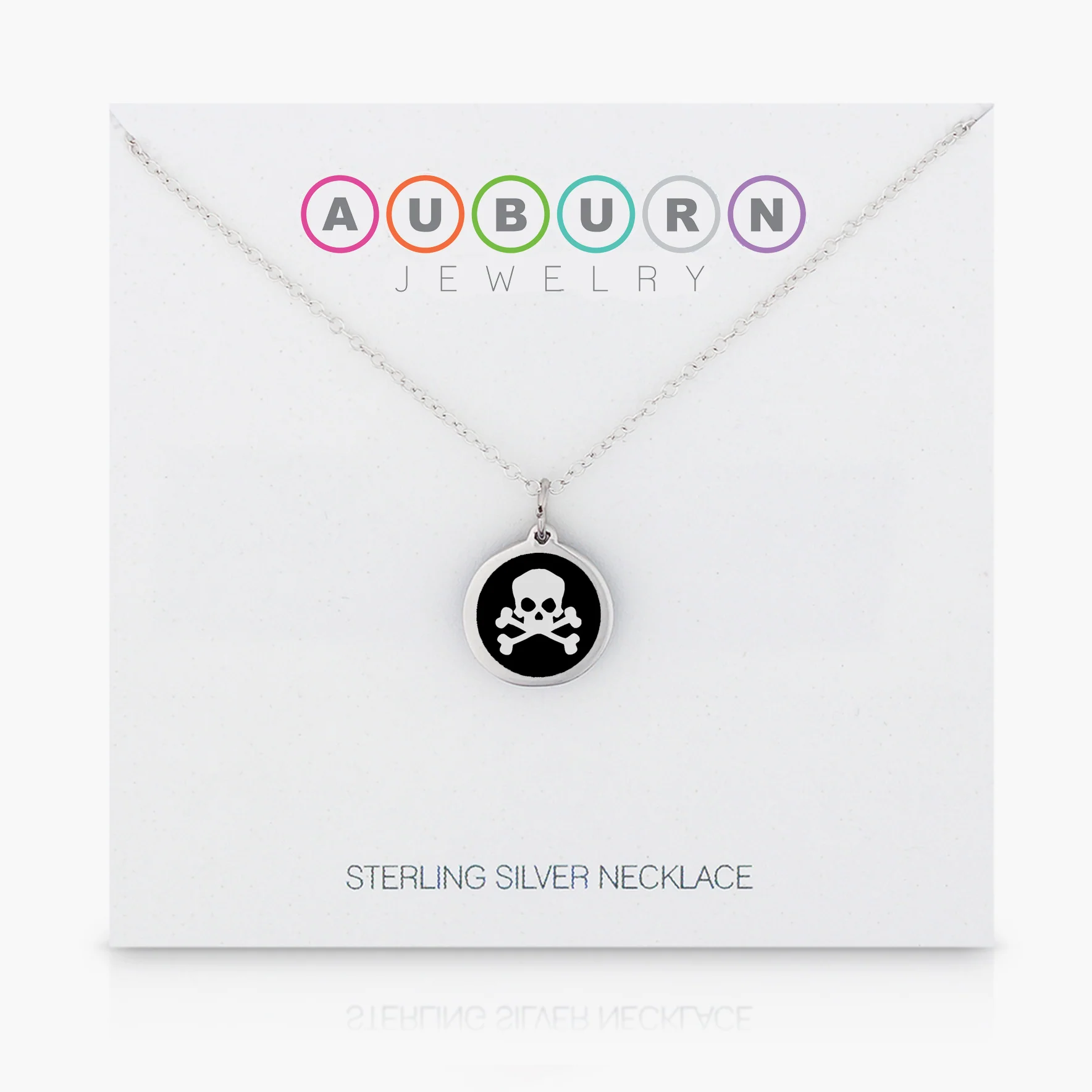MINI SKULL CHARM sterling silver with rhodium plate - Image 4